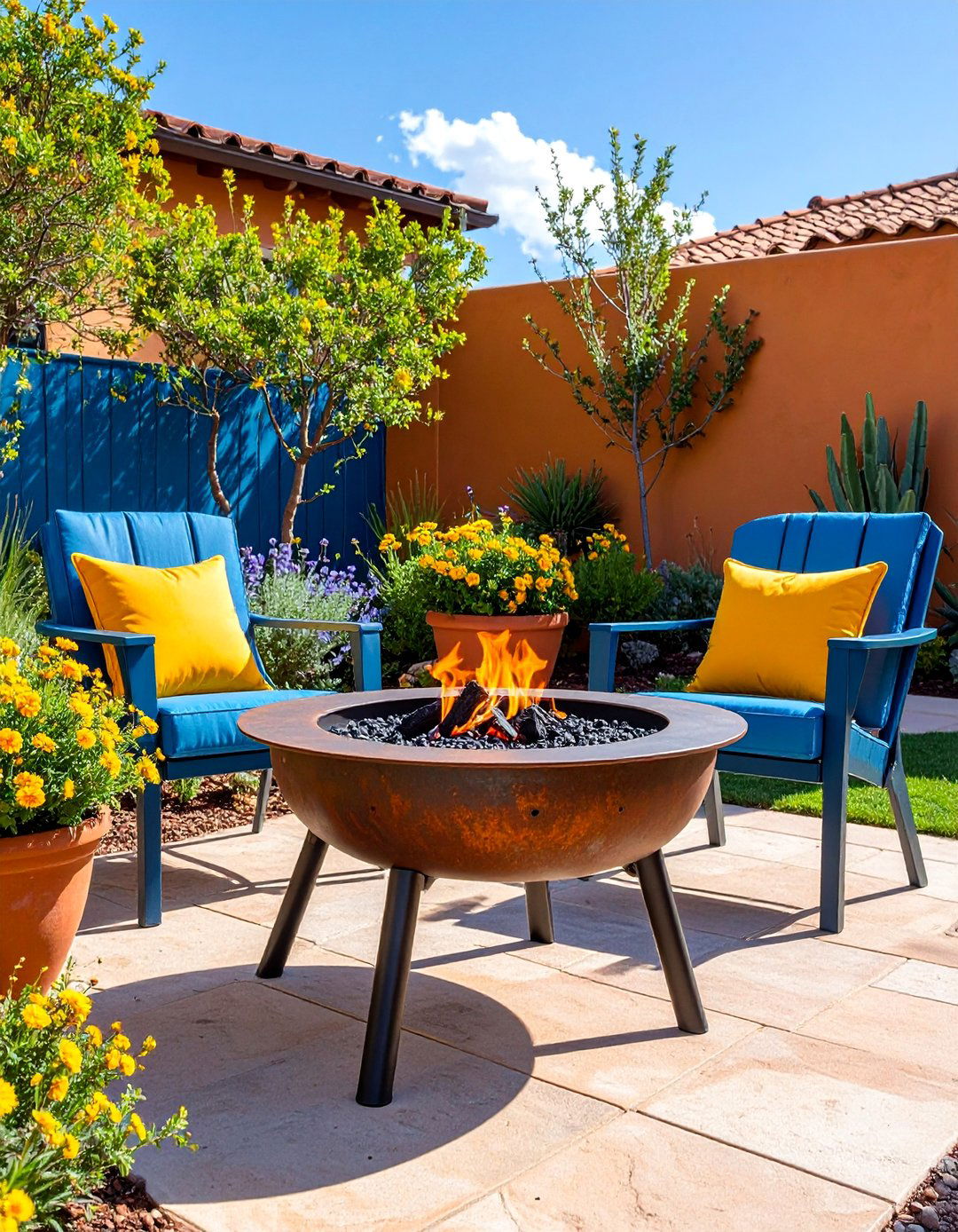 Portable Truck Rim Fire Pit with Steel Legs - 25 Truck Rim Fire Pit Ideas
