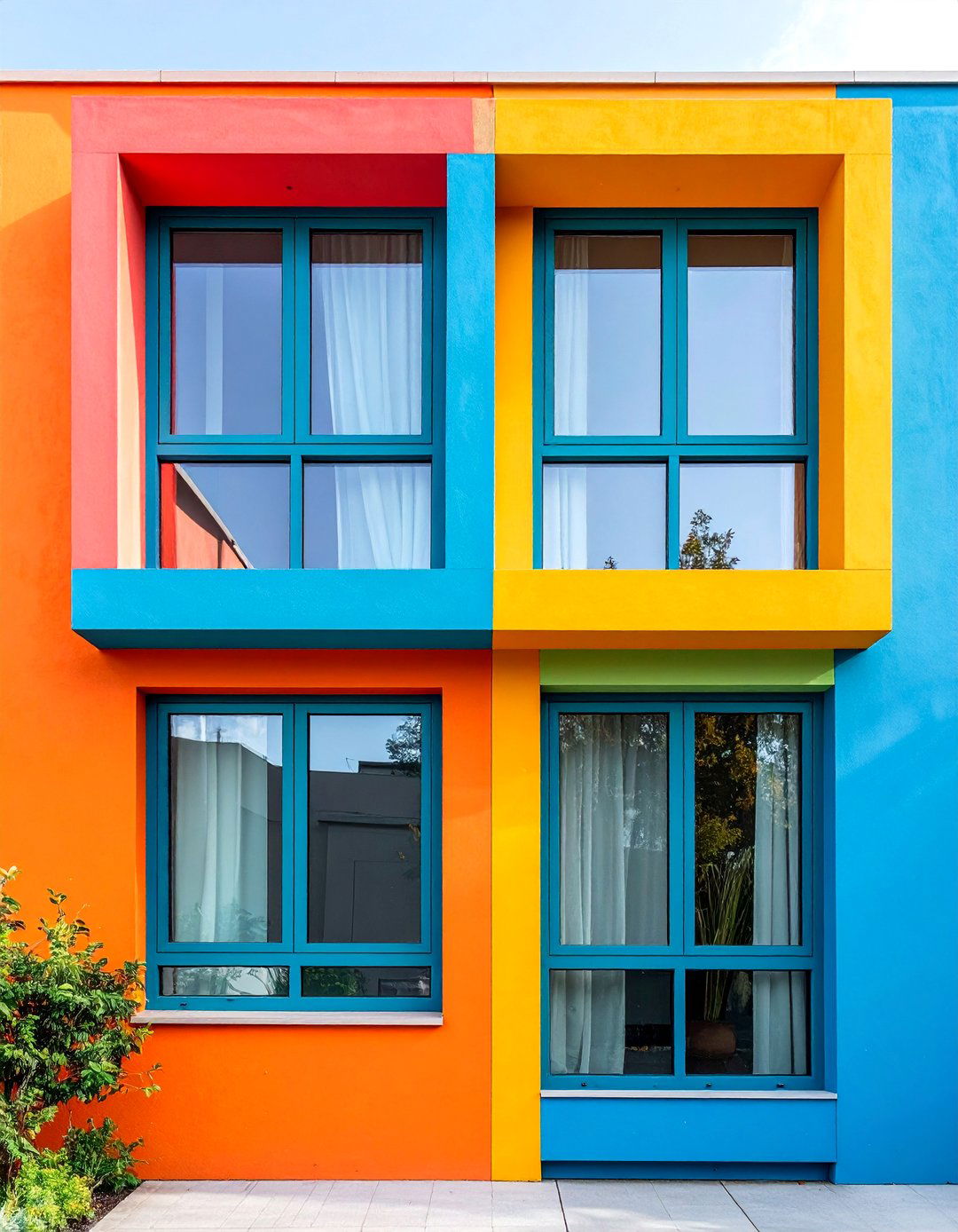 Postmodern Window Trim with Mixed Materials - 25 Exterior Window Trim Ideas