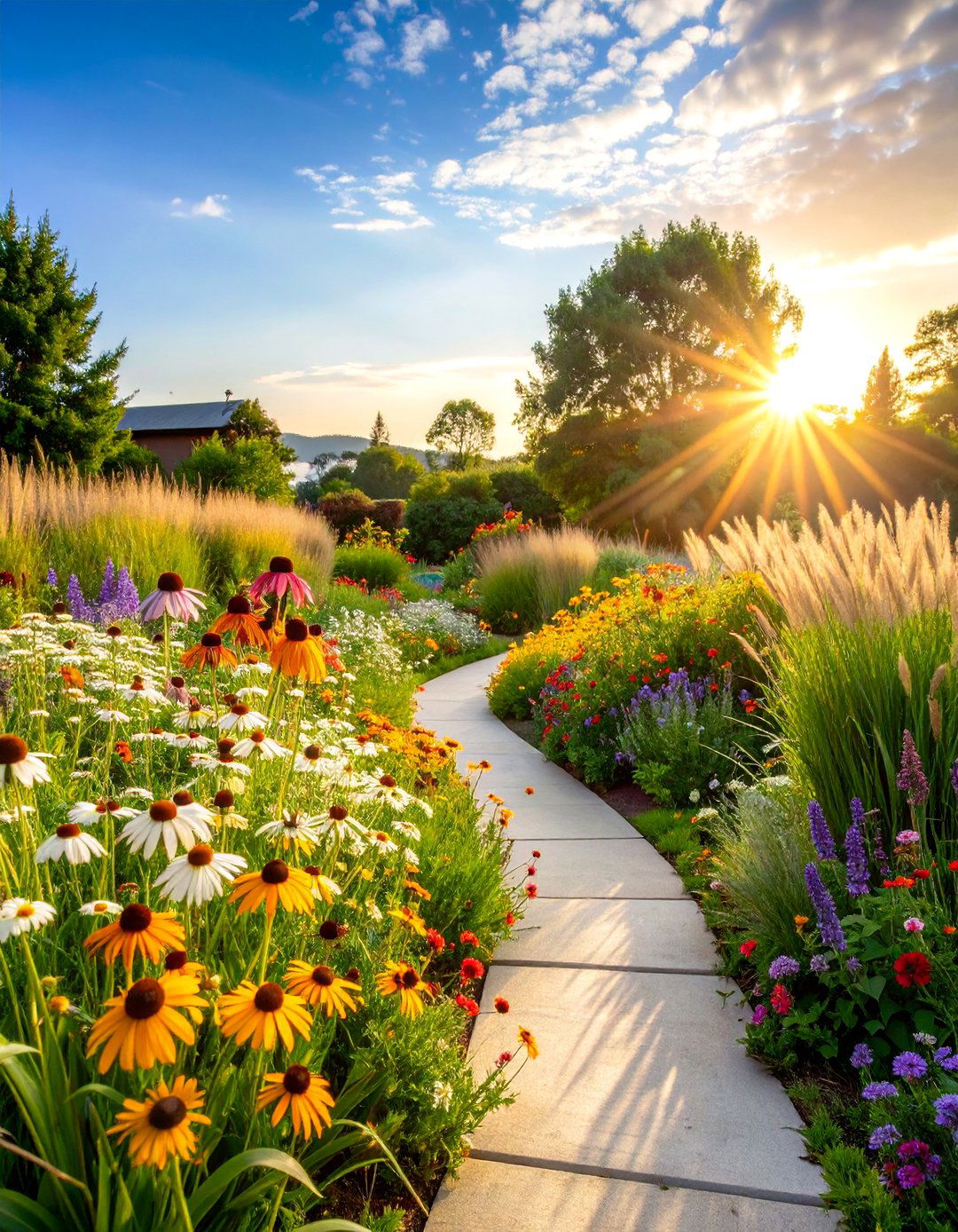 Prairie Garden with Native Grasses and Wildflowers - 25 Beautiful Gardens