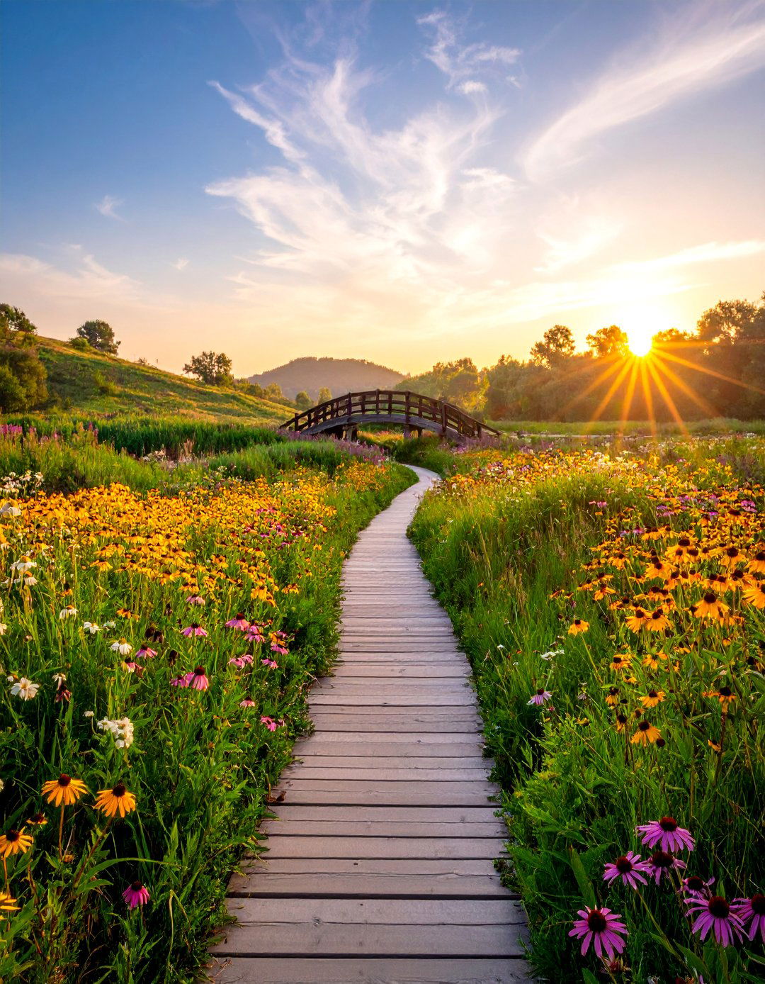 Prairie Meadow Garden with Native Grasses and Wildflowers - 25 Landscaping Ideas