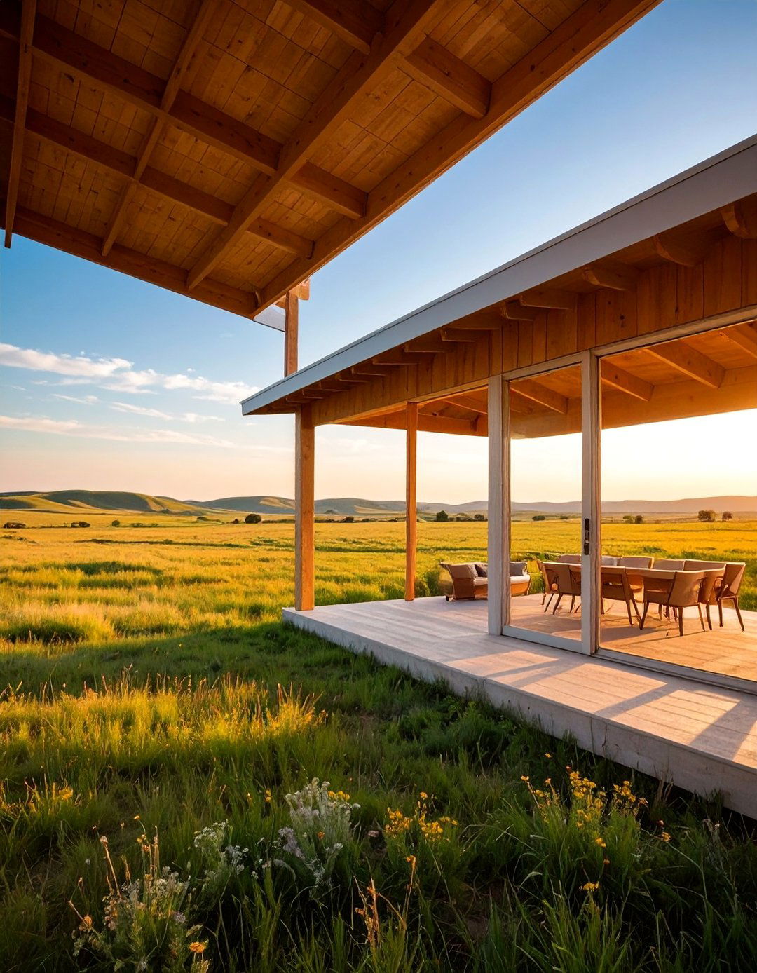 Prairie Ranch with Horizontal Emphasis - 25 Modern Ranch House