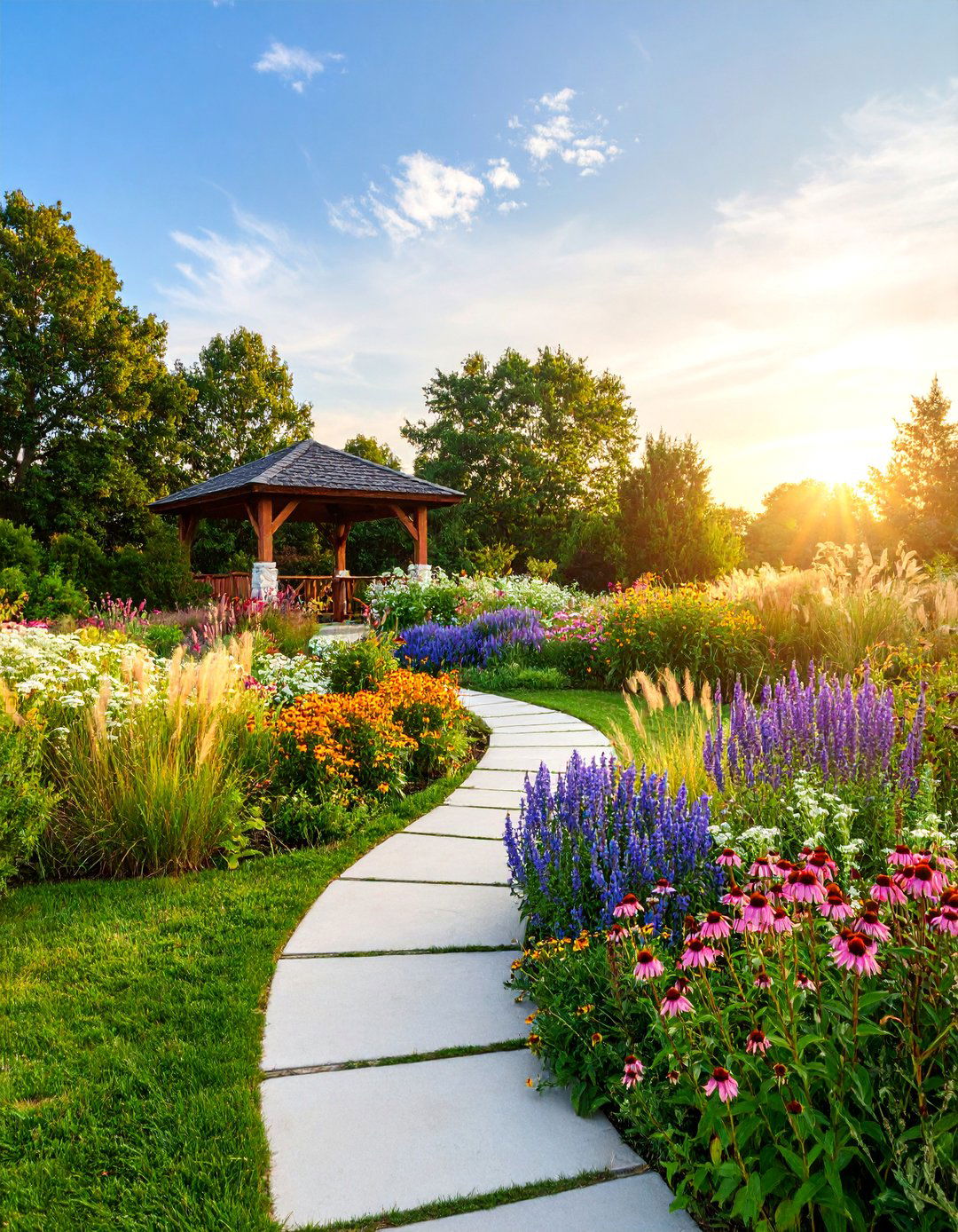Prairie Style Naturalistic Perennial Garden - 25 Perennial Flower Bed Ideas