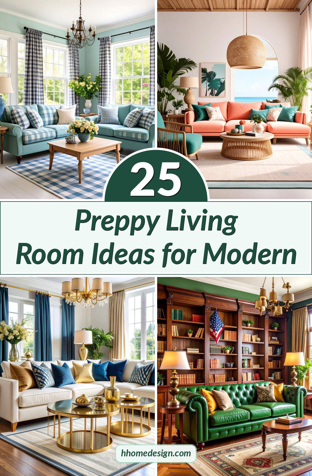 25 Preppy Living Room Ideas for Modern