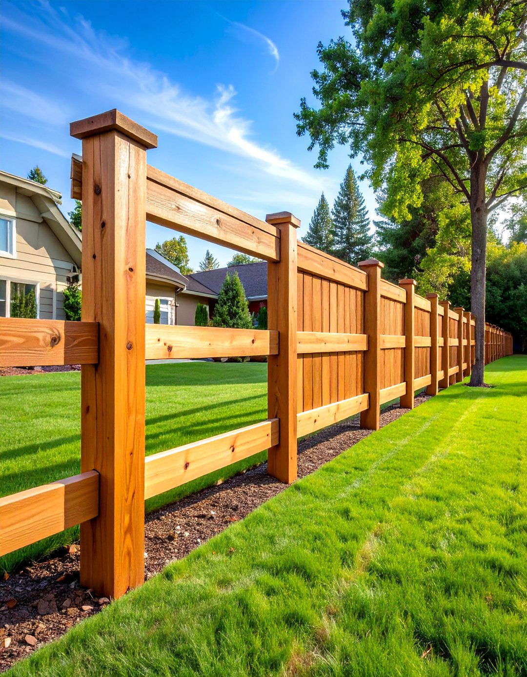 Pressure Treated Pine Split Rail Fence - 25 Split Rail Fence Ideas