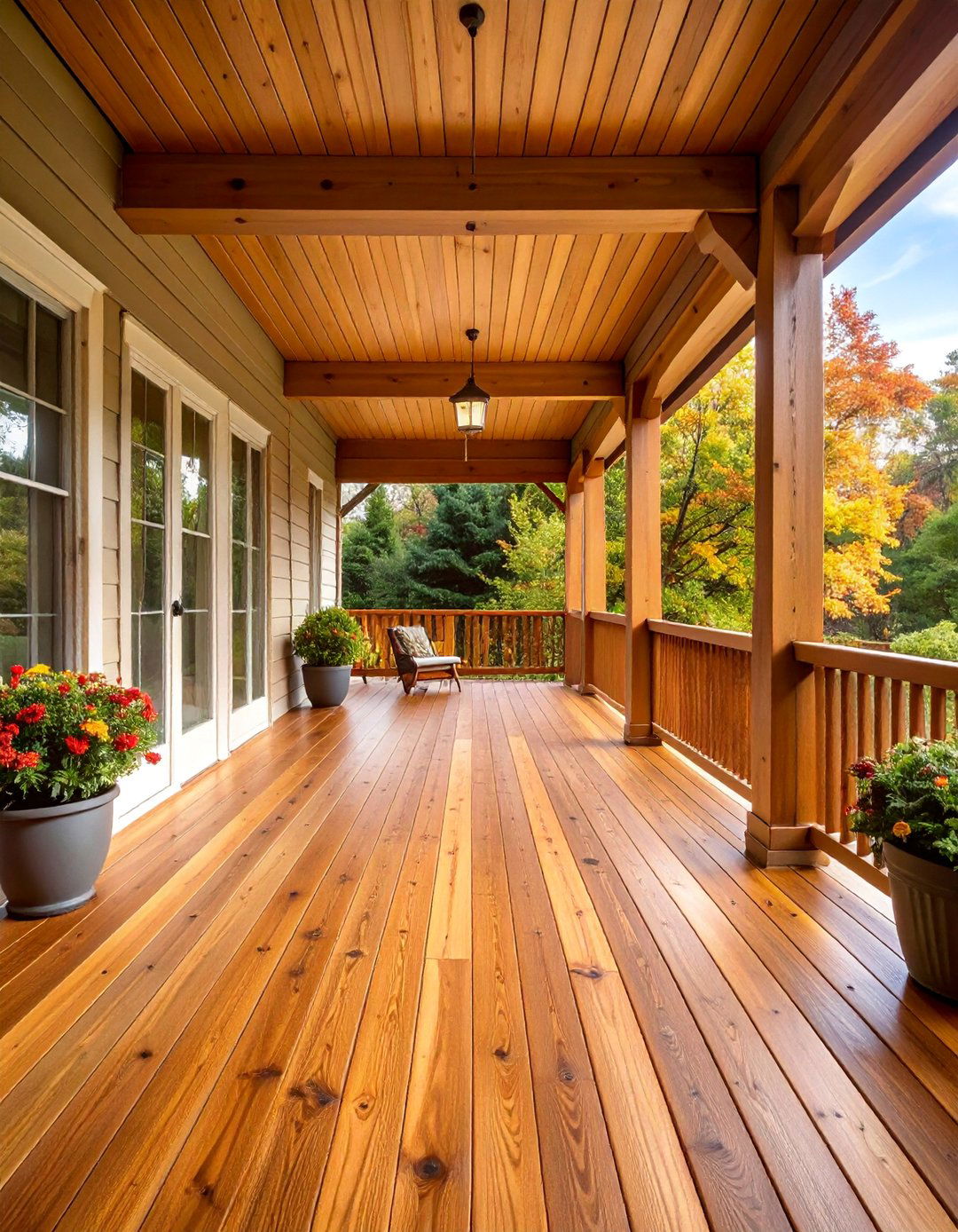 Pressure Treated Pine Tongue and Groove Flooring - 25 Porch Flooring Options