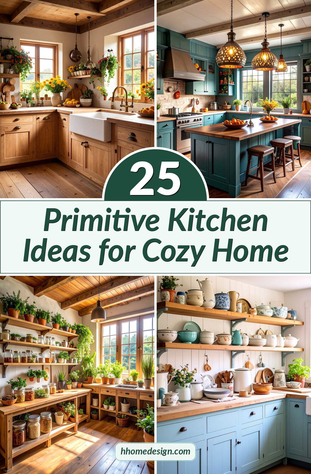 25 Primitive Kitchen Ideas for Cozy Home