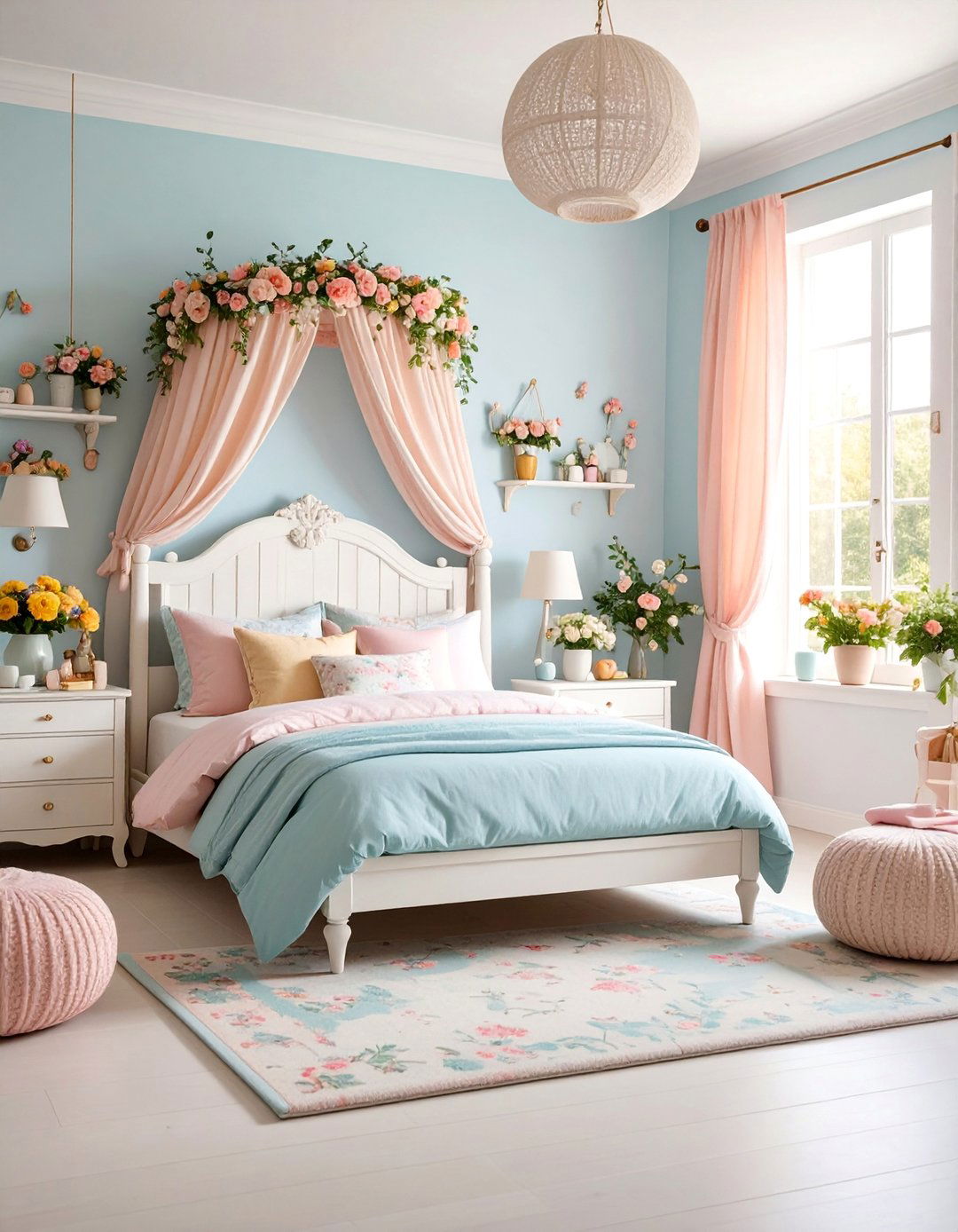Princess Room with Cottage Style Charm - 25 Princess Room Ideas