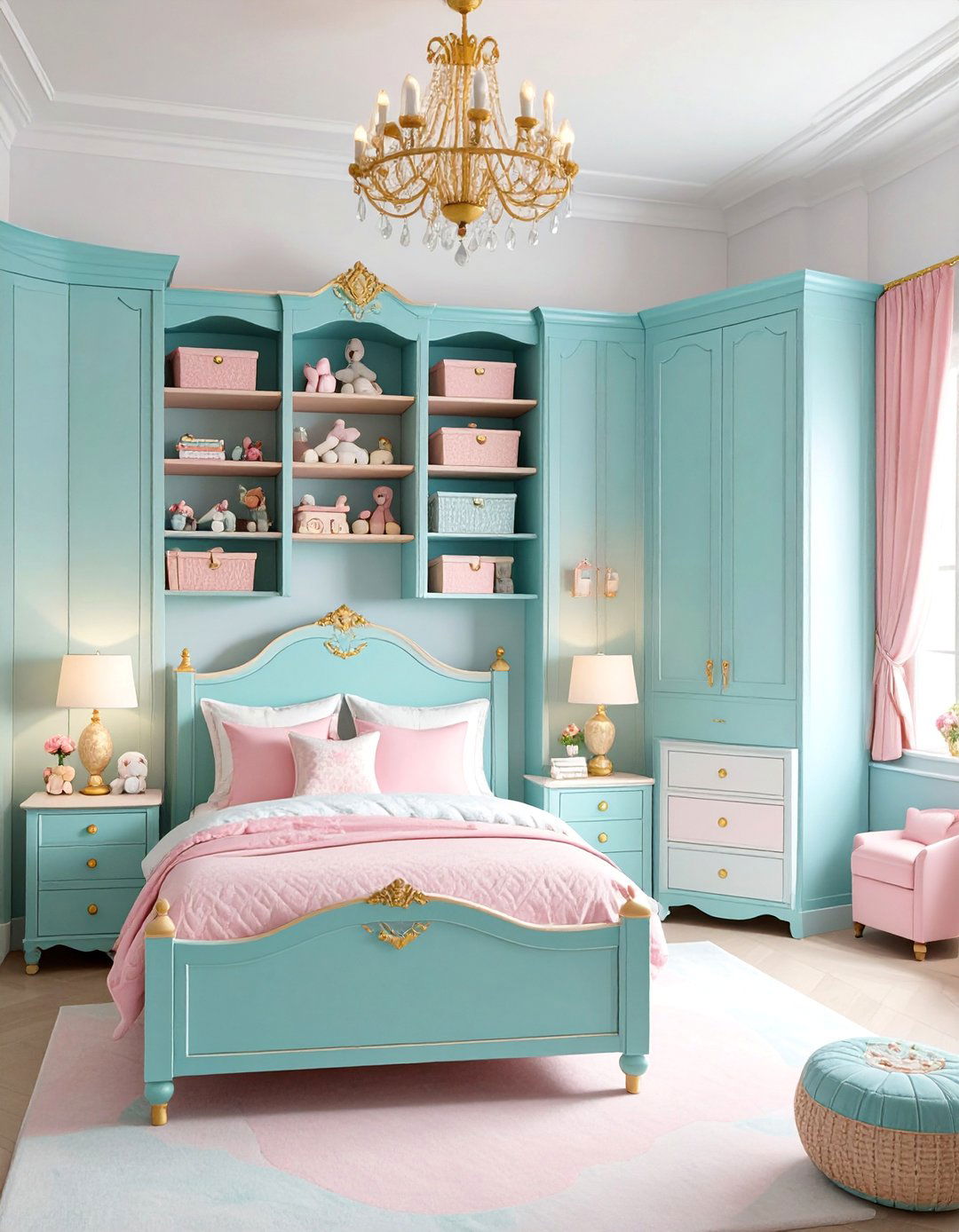 Princess Room with Storage Solutions - 25 Princess Room Ideas