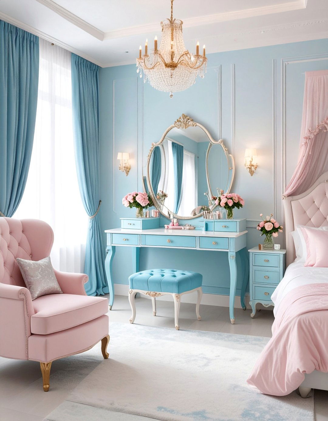 Princess Room with Vanity Palace - 25 Princess Room Ideas