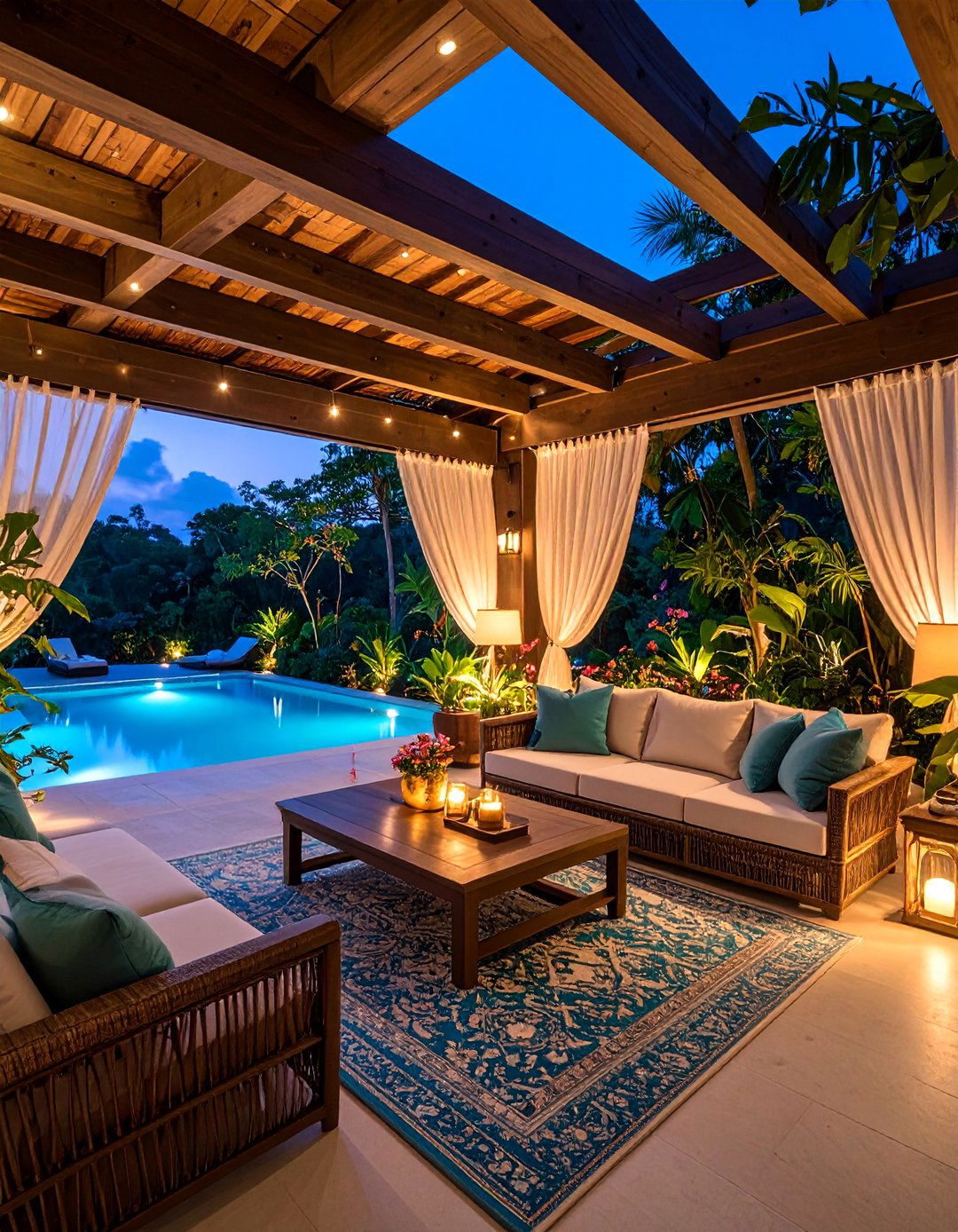 Privacy Enhanced Lanai with Screening Solutions - 25 Lanai Porch & Patio Designs