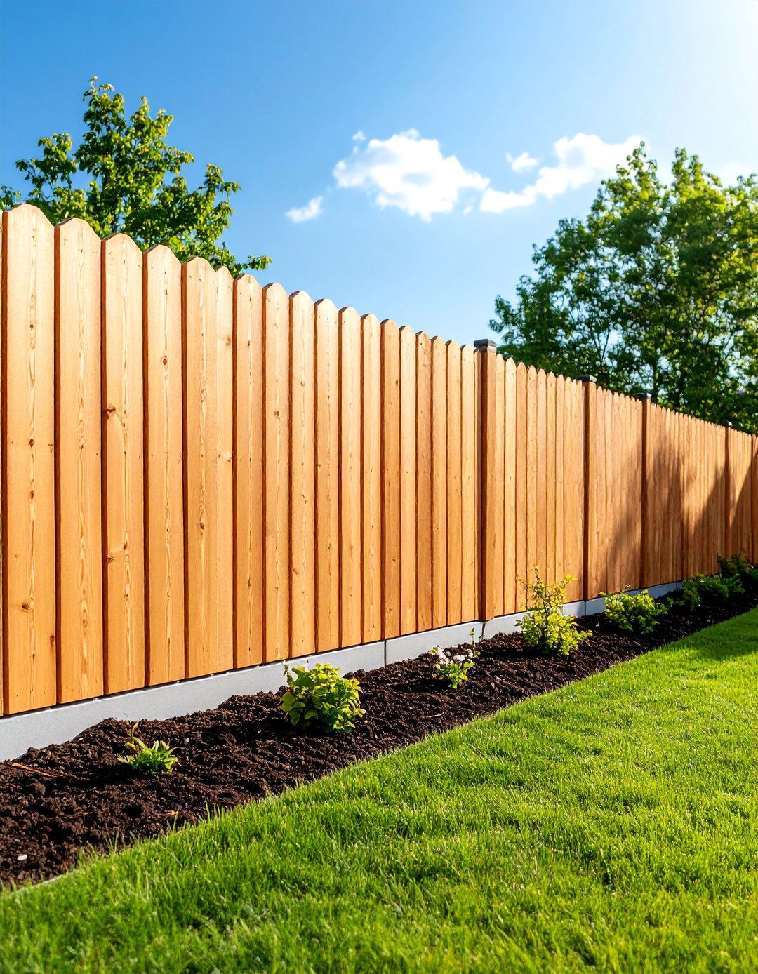 Privacy Fence Retaining Combo - 25 Wood Retaining Wall Ideas