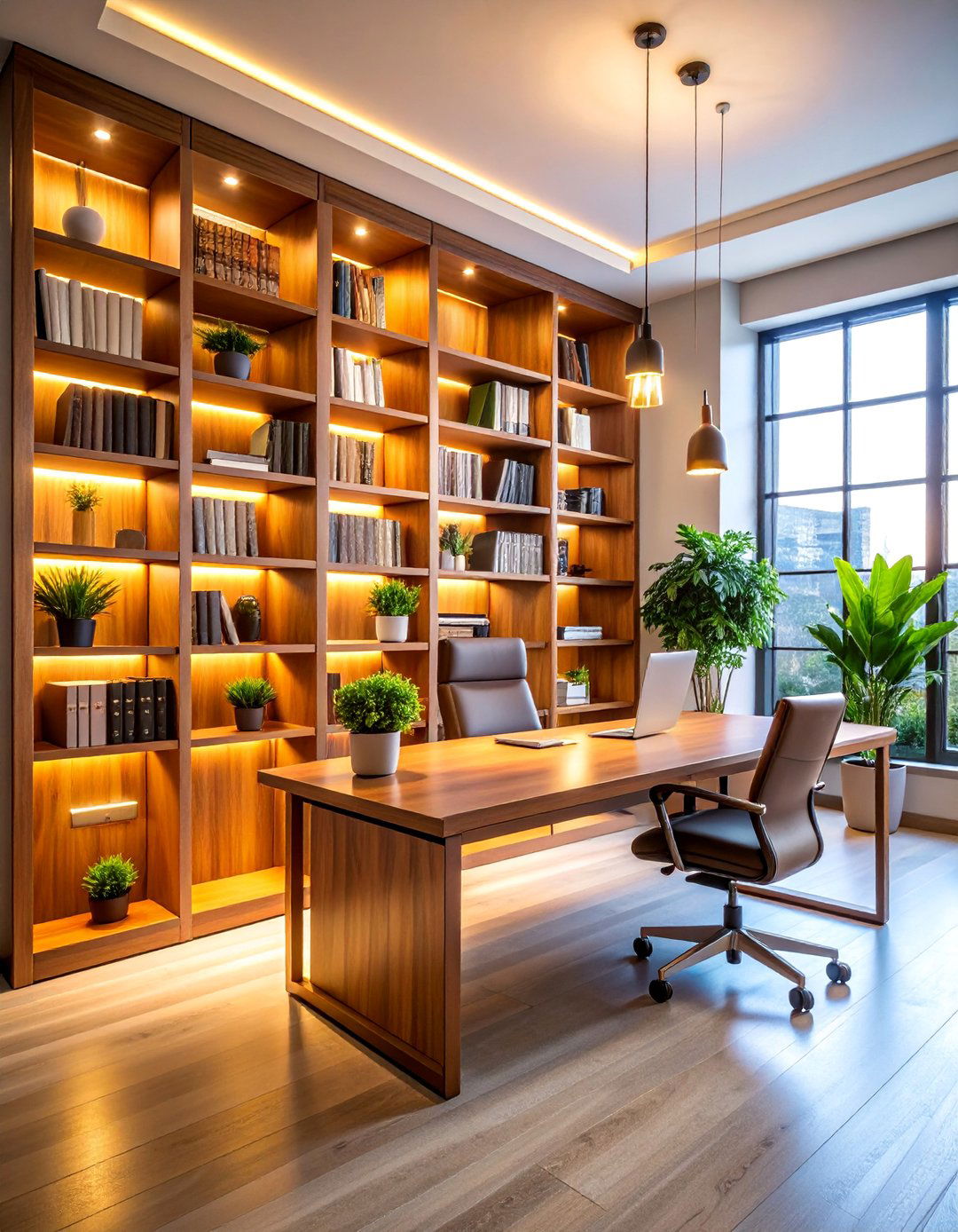 Professional Bookshelf Library Background - 25 Home Office Background Ideas