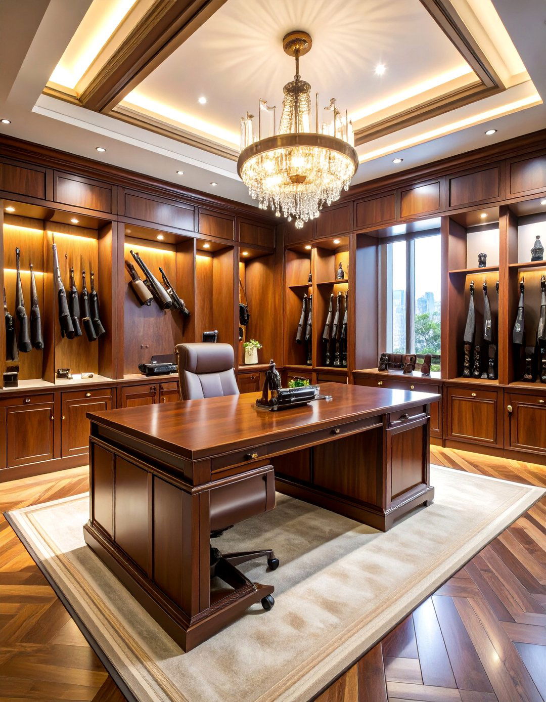 Professional Executive Gun Room with Luxury Finishes - 25 Gun Room Ideas