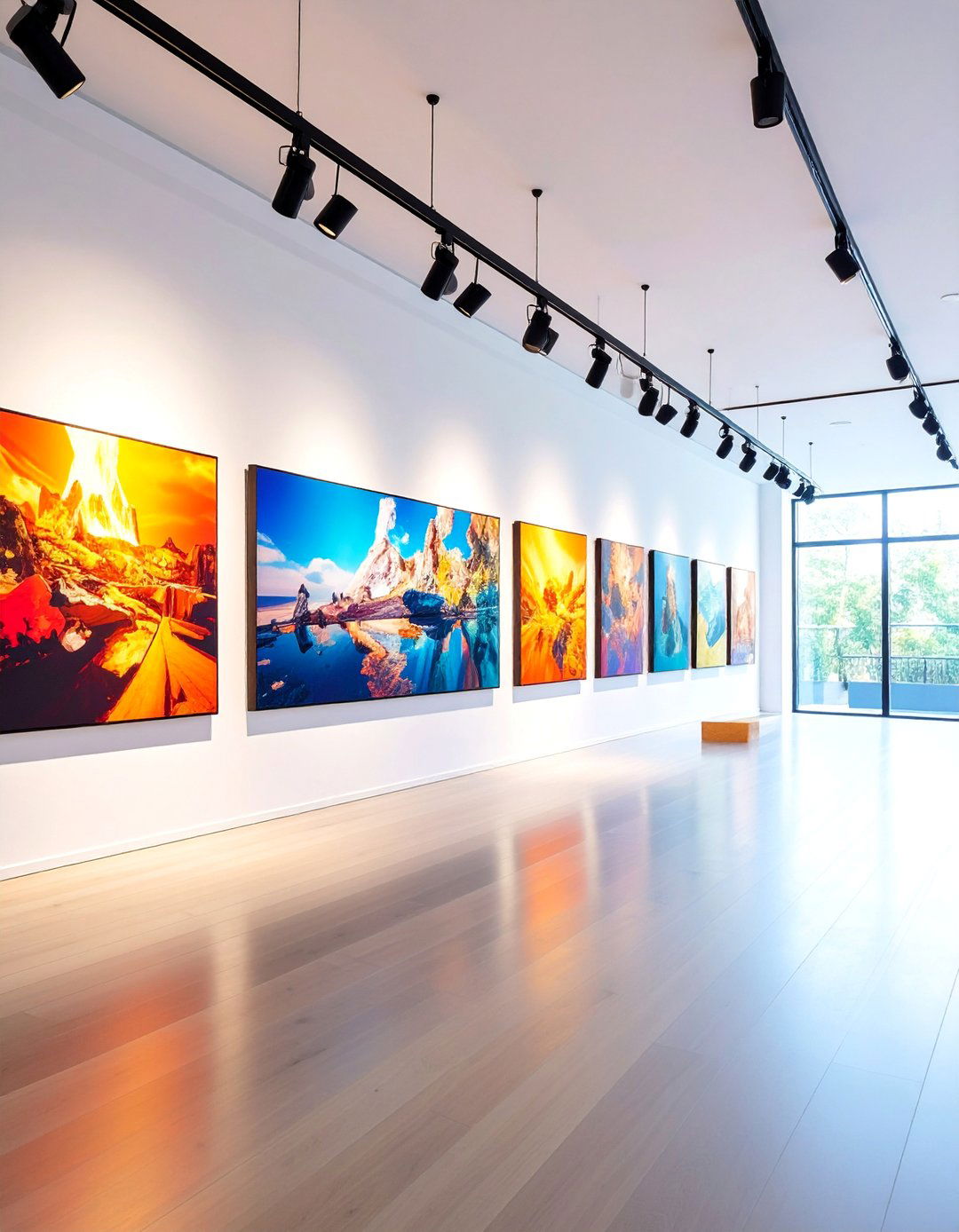Professional Gallery Track System - 25 Photo Display Ideas