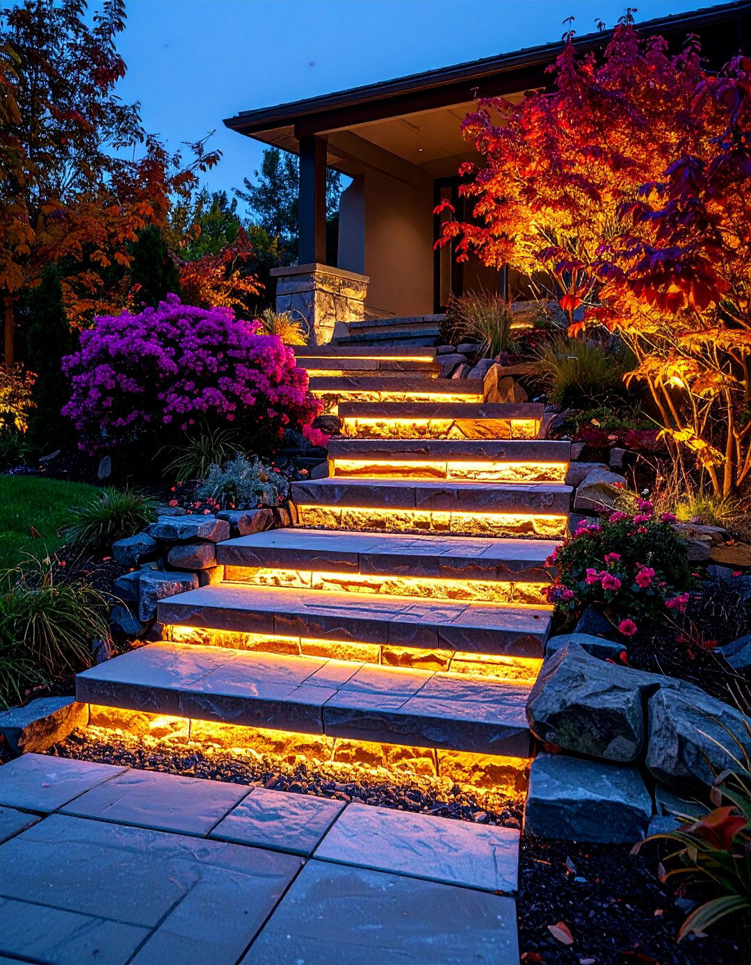 Professional Hardscape Lighting for Steps and Retaining Walls - 25 Outdoor Lighting Ideas
