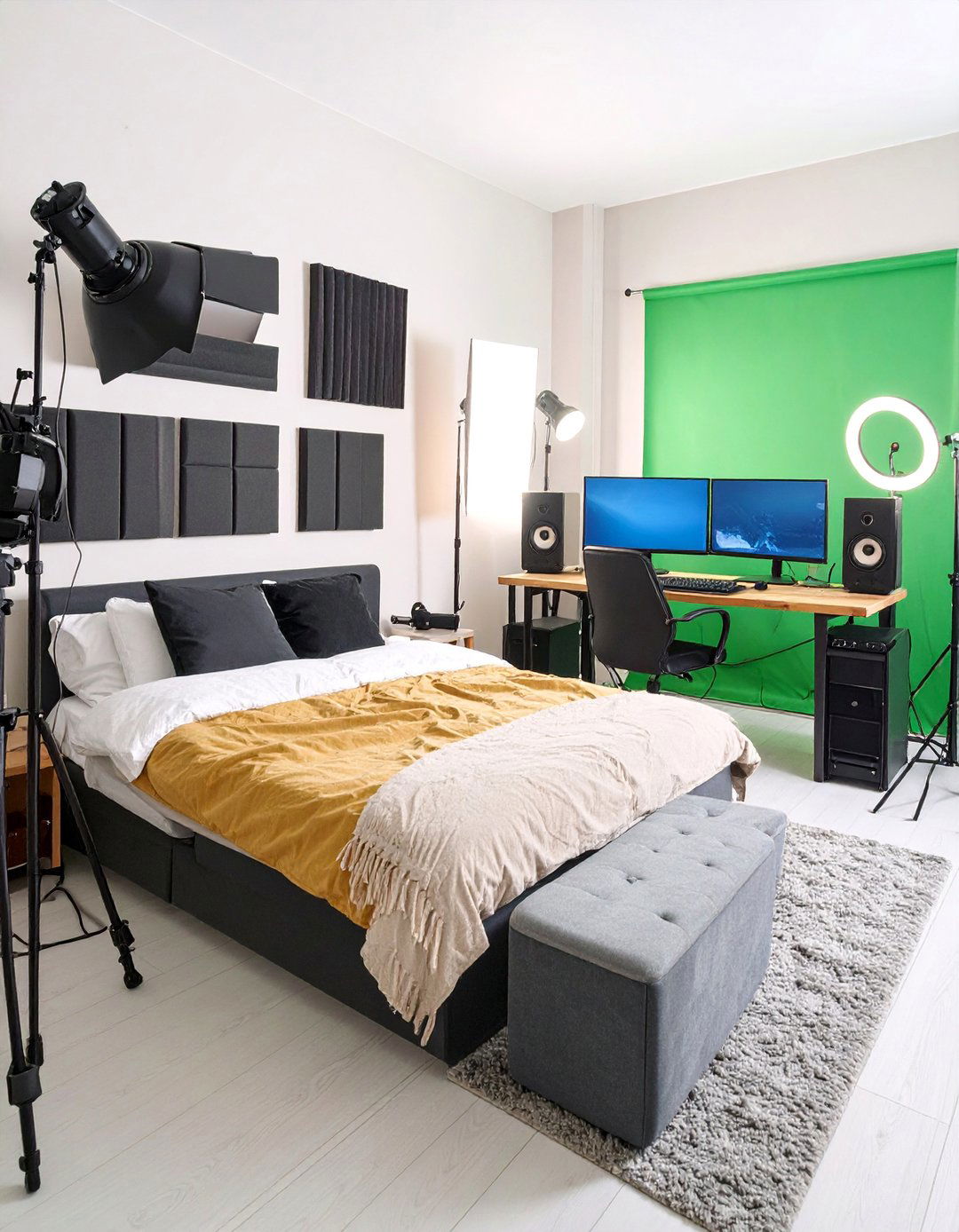 Professional Streaming Setup with Studio Lighting - 25 Boys Gaming Bedroom Ideas