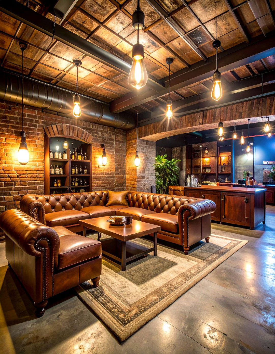 Prohibition Era Speakeasy Cigar Room with Hidden Elements - 25 Cigar Room Ideas
