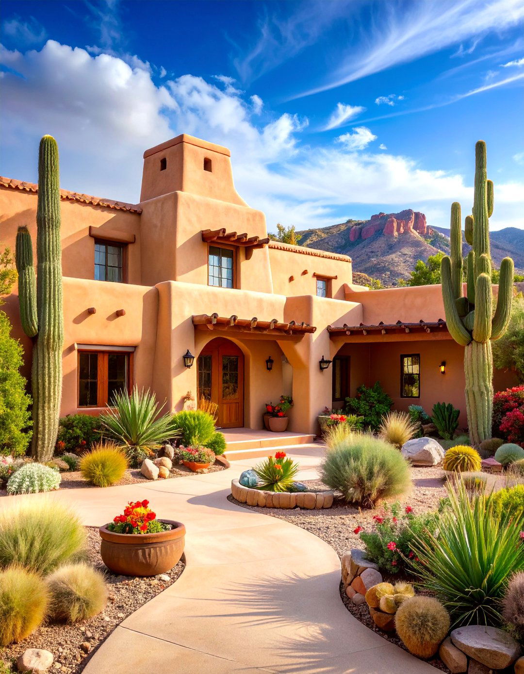 Pueblo Revival with Southwestern Influences - 25 spanish colonial revival architecture