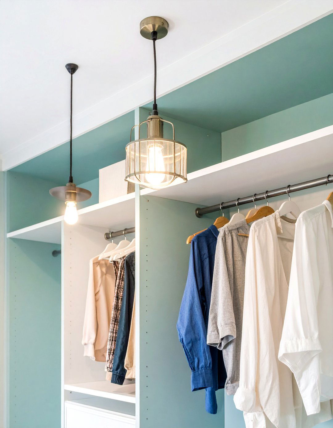 Pull Cord Activated Ceiling Fixtures - 25 Closet Lighting Ideas