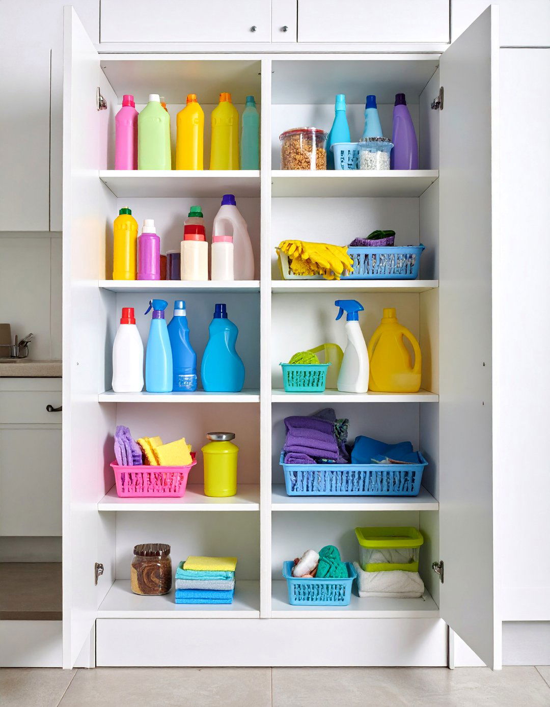 Pull Down Spice Rack Adaptation - 25 Kitchen Sink Organization Ideas