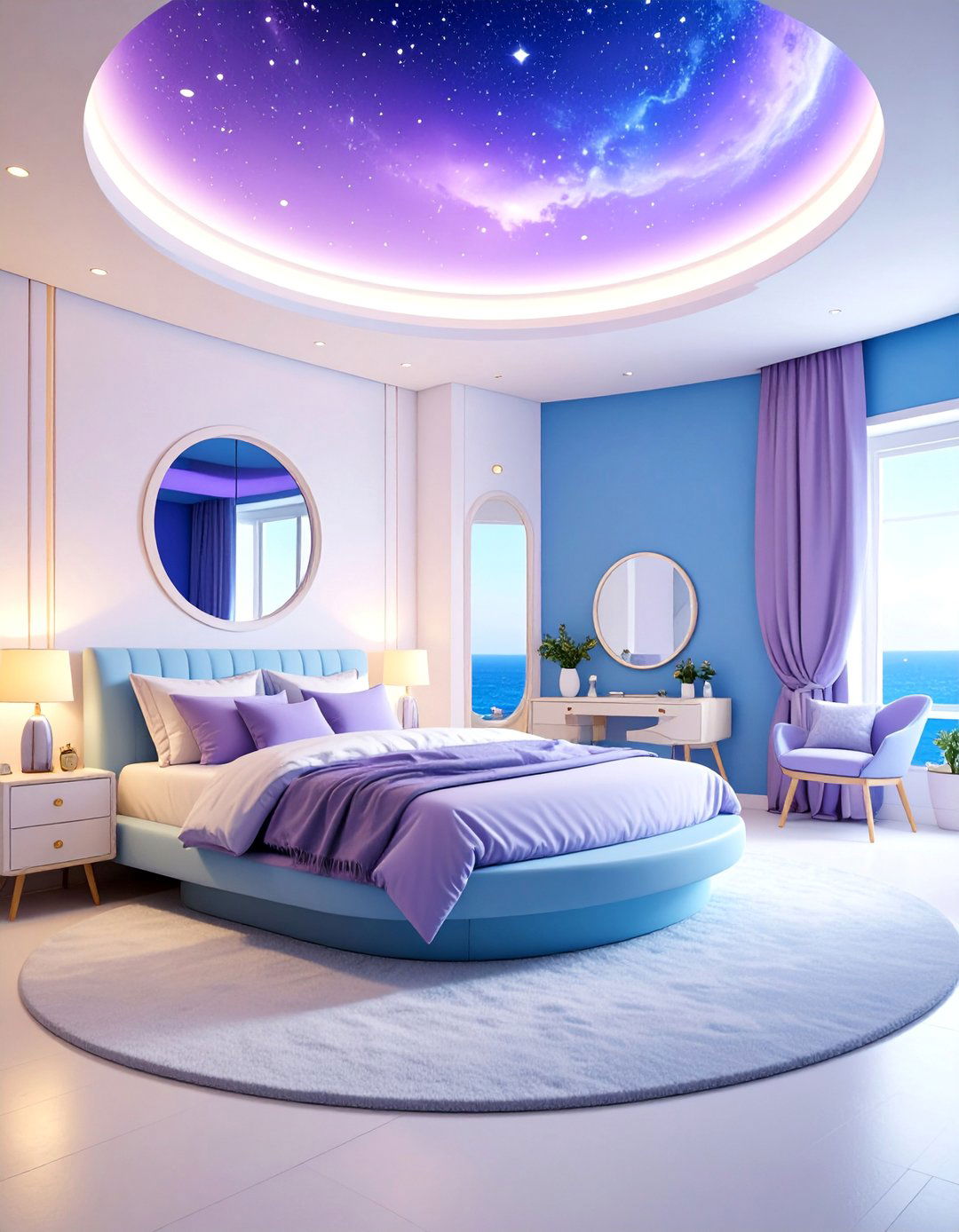 Pulsar Lighthouse Cosmic Beacon - 25 Space-themed Room Ideas
