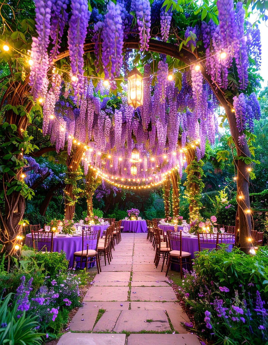 Purple Enchanted Garden Wedding Theme - 25 Purple Wedding Theme Ideas