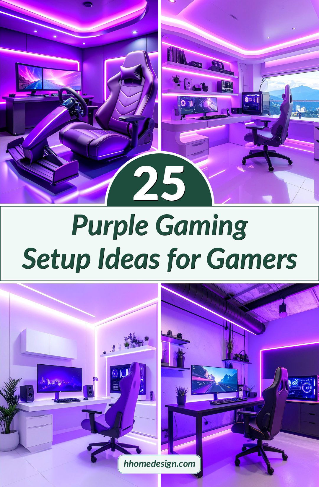 25 Purple Gaming Setup Ideas for Gamers