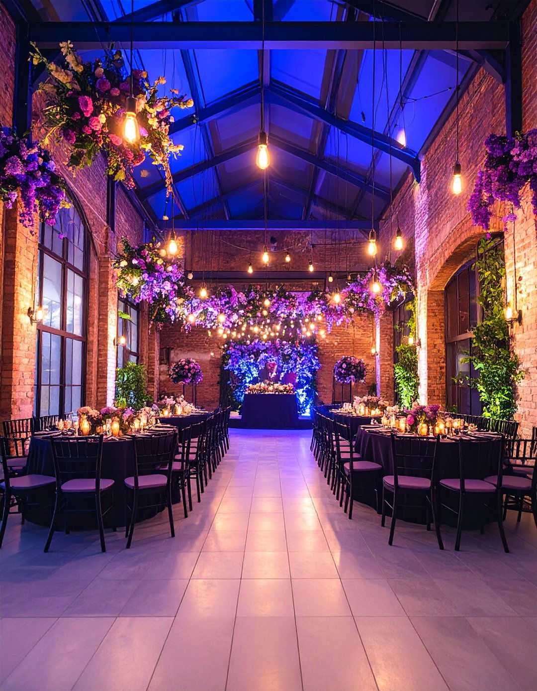Purple Industrial Chic Wedding Theme - 25 Purple Wedding Theme Ideas