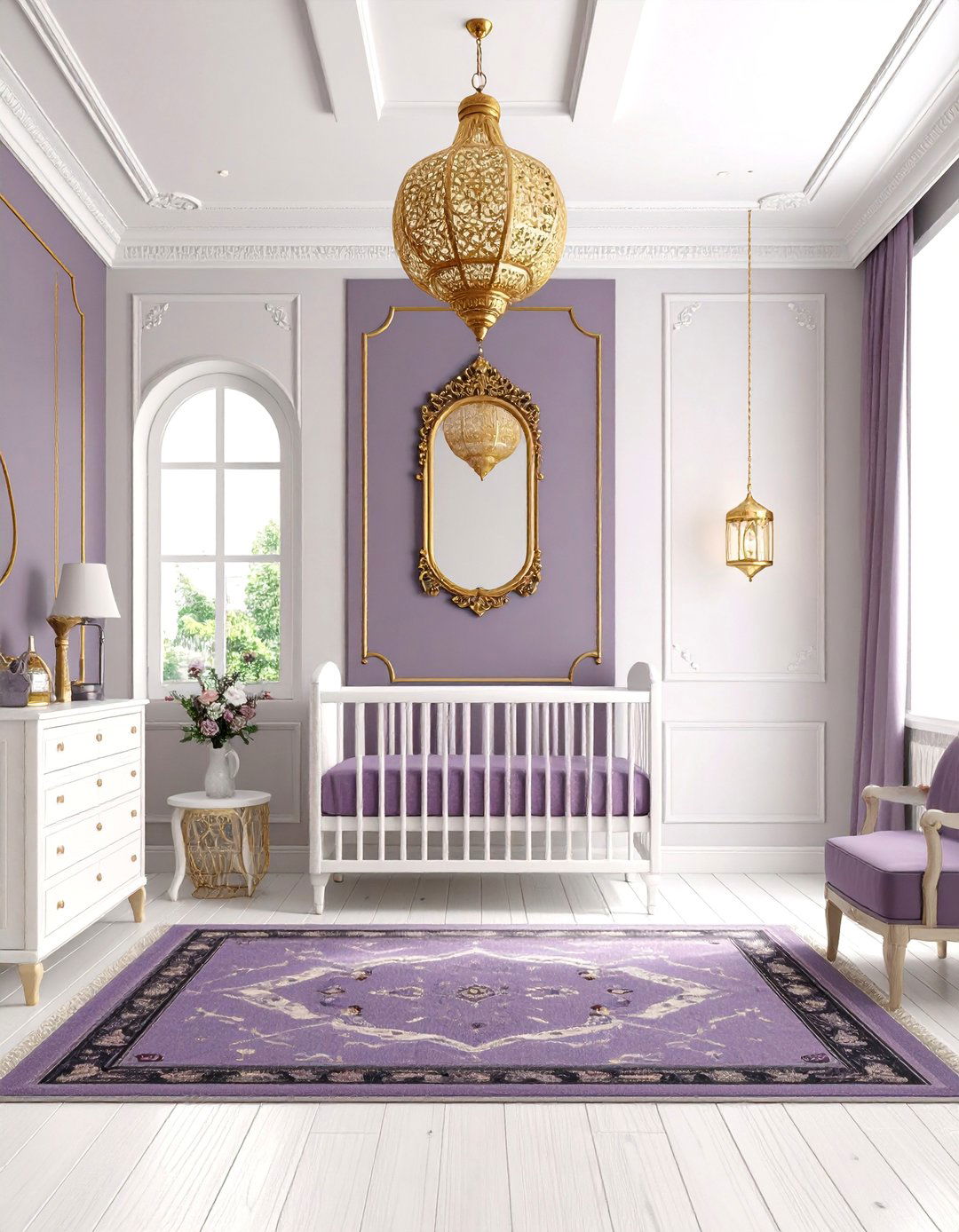 Purple Moroccan Oasis Nursery - 25 Purple Nursery Ideas