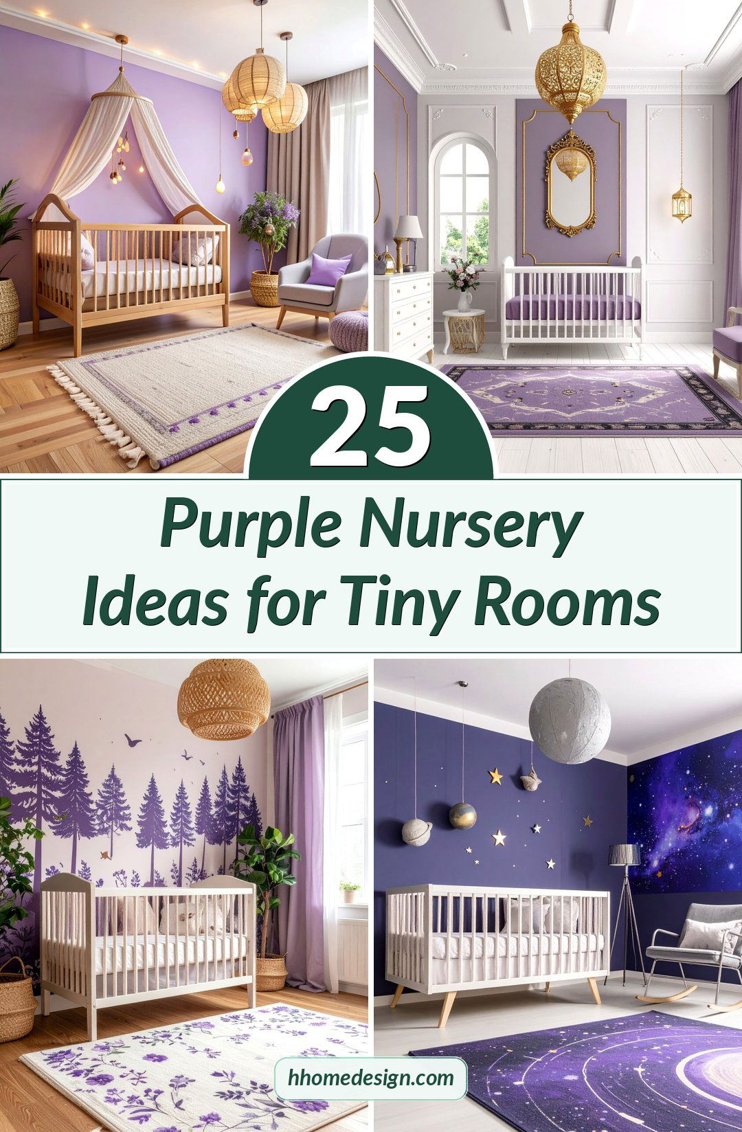 25 Purple Nursery Ideas for Tiny Rooms