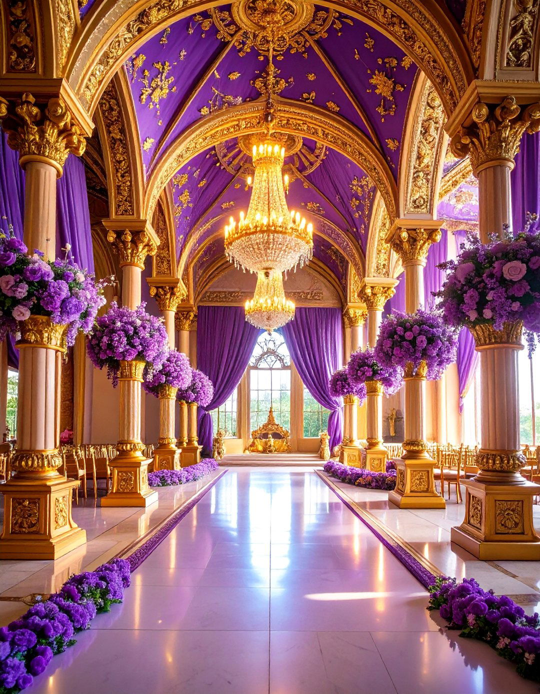 Purple Royal Palace Wedding Theme - 25 Purple Wedding Theme Ideas