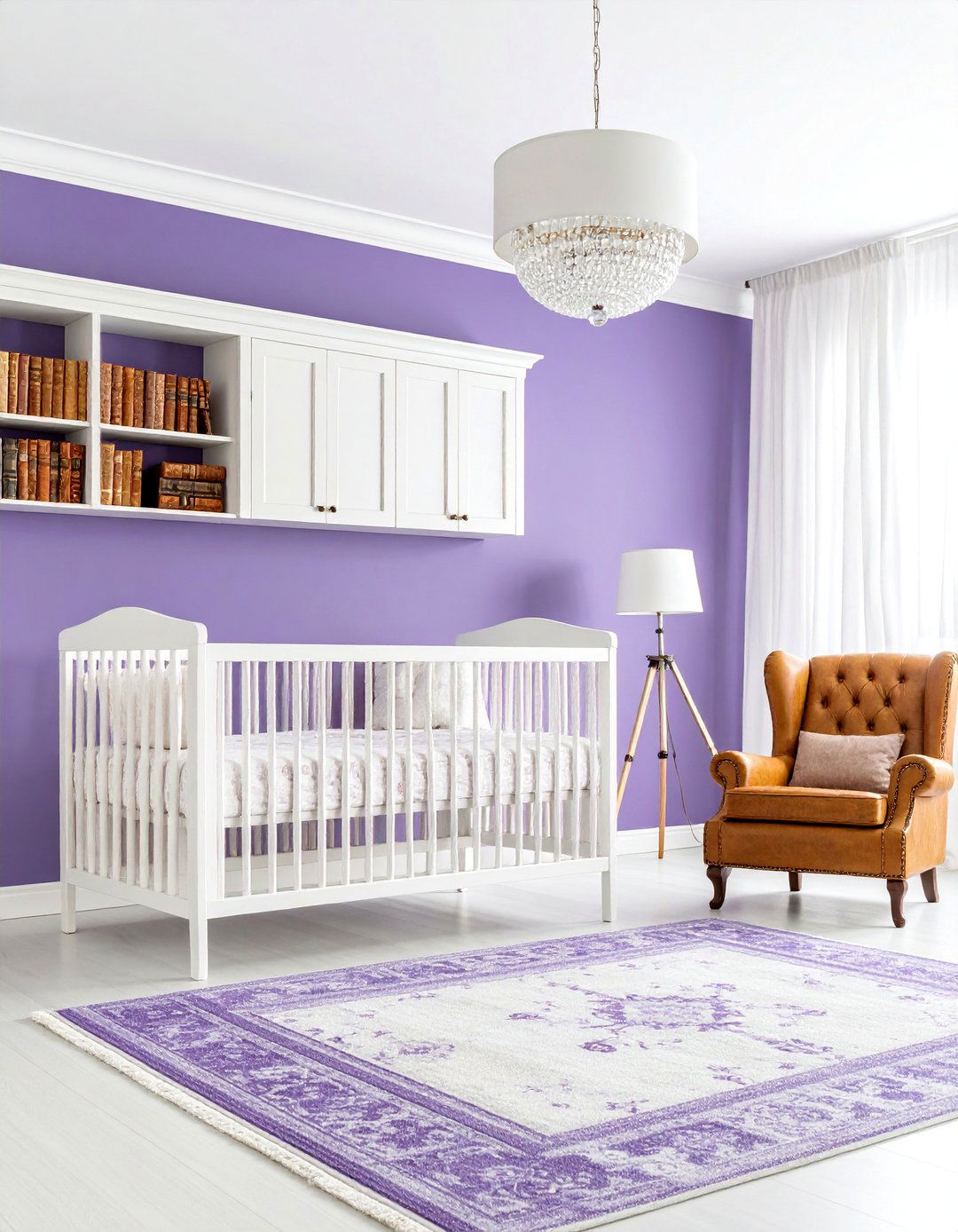 Purple Vintage Library Study - 25 Purple Nursery Ideas