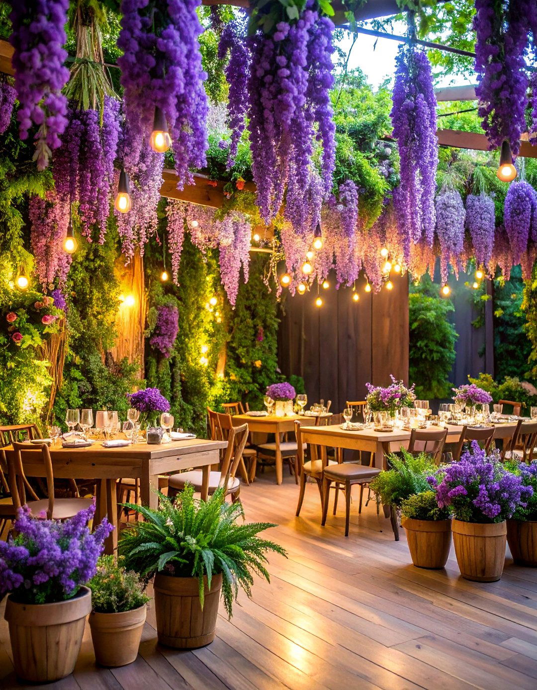 Purple and Greenery Natural Wedding Theme - 25 Purple Wedding Theme Ideas