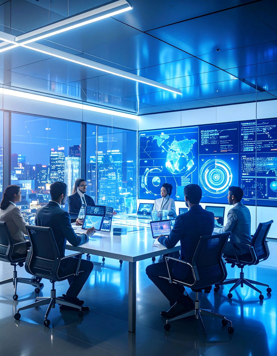 Quantum Communication and Telepresence Hub - 25 2100s Room Ideas