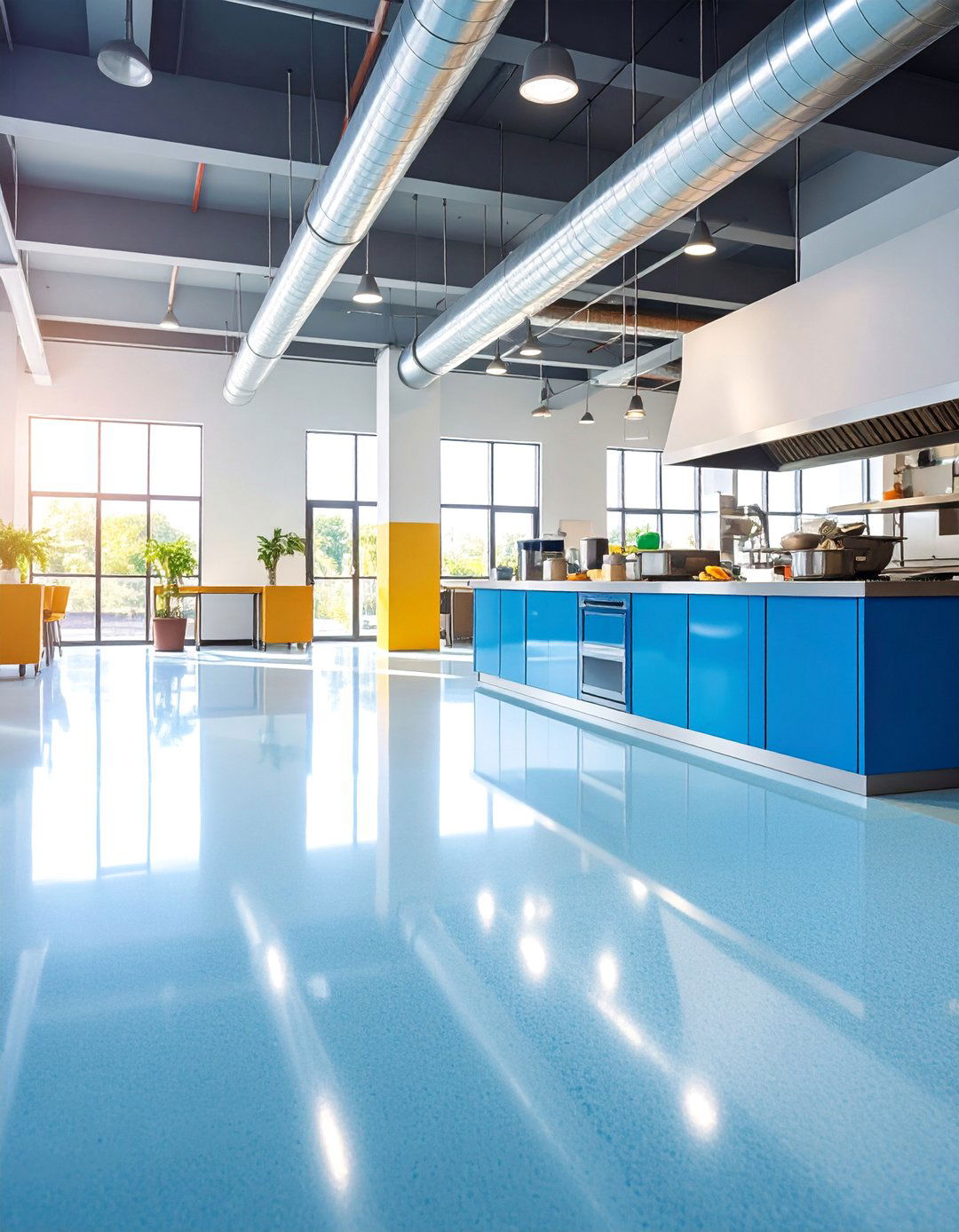 Quartz Embedded Safety Epoxy Design - 25 Epoxy Floor Designs