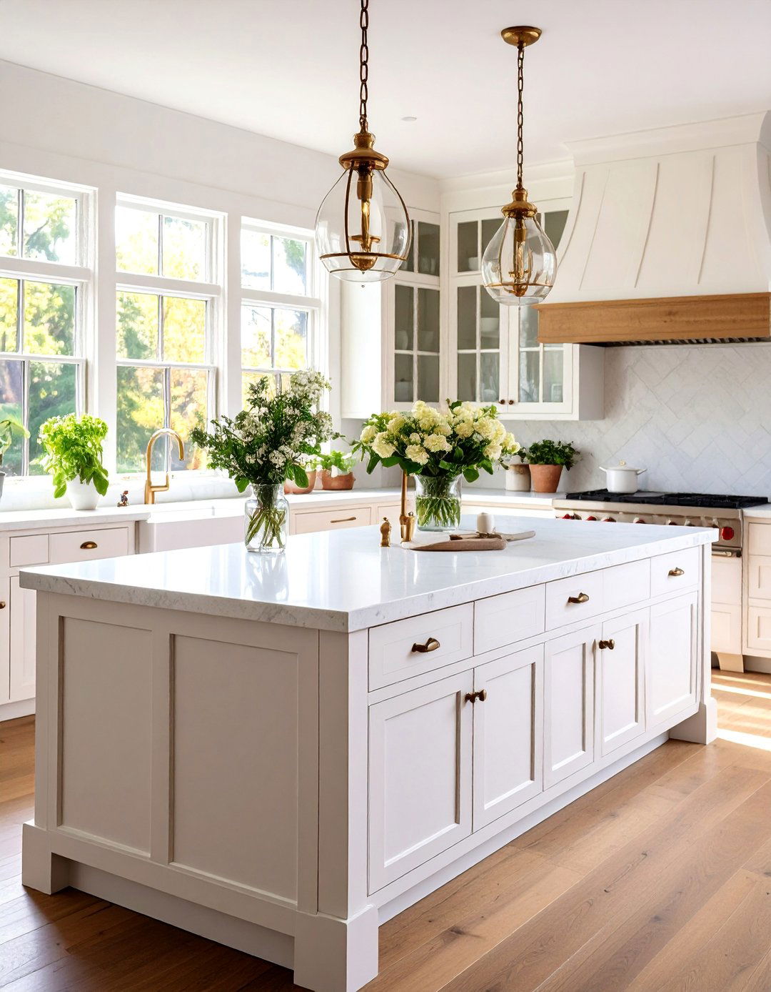 Quartz Farmhouse Style with Rustic Charm - 25 Quartz Kitchen Countertops