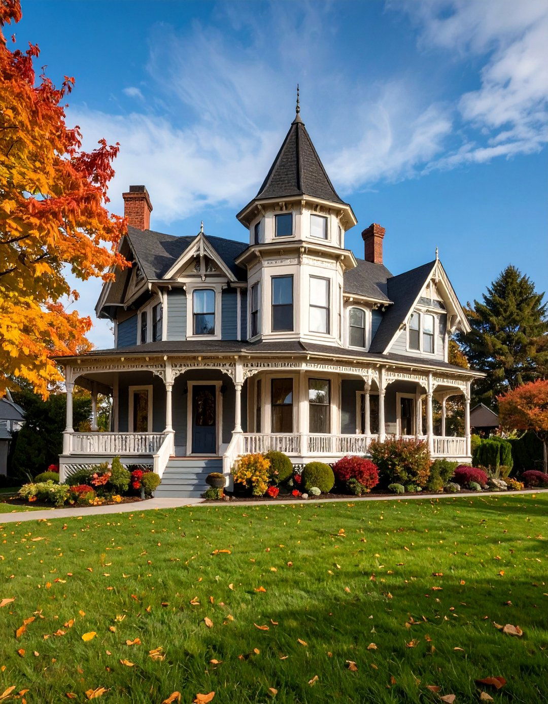 Queen Anne Victorian with Turret - 25 Aesthetic House Exterior Ideas
