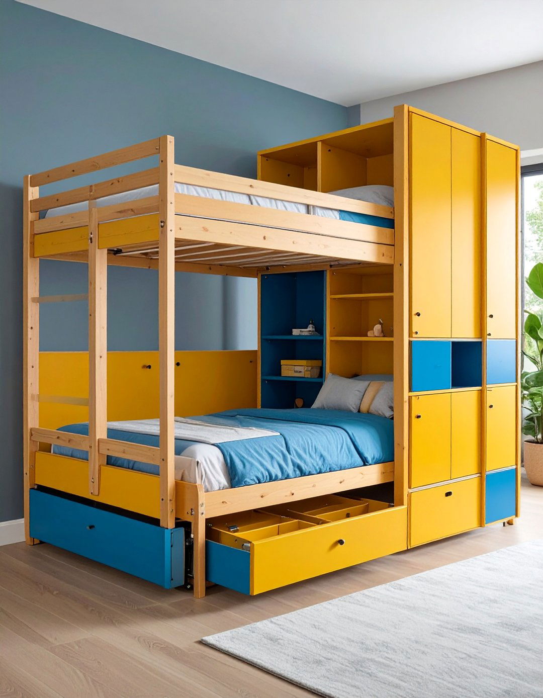 Queen Size Murphy Bed with Side Storage Towers - 25 Murphy Bed Ideas