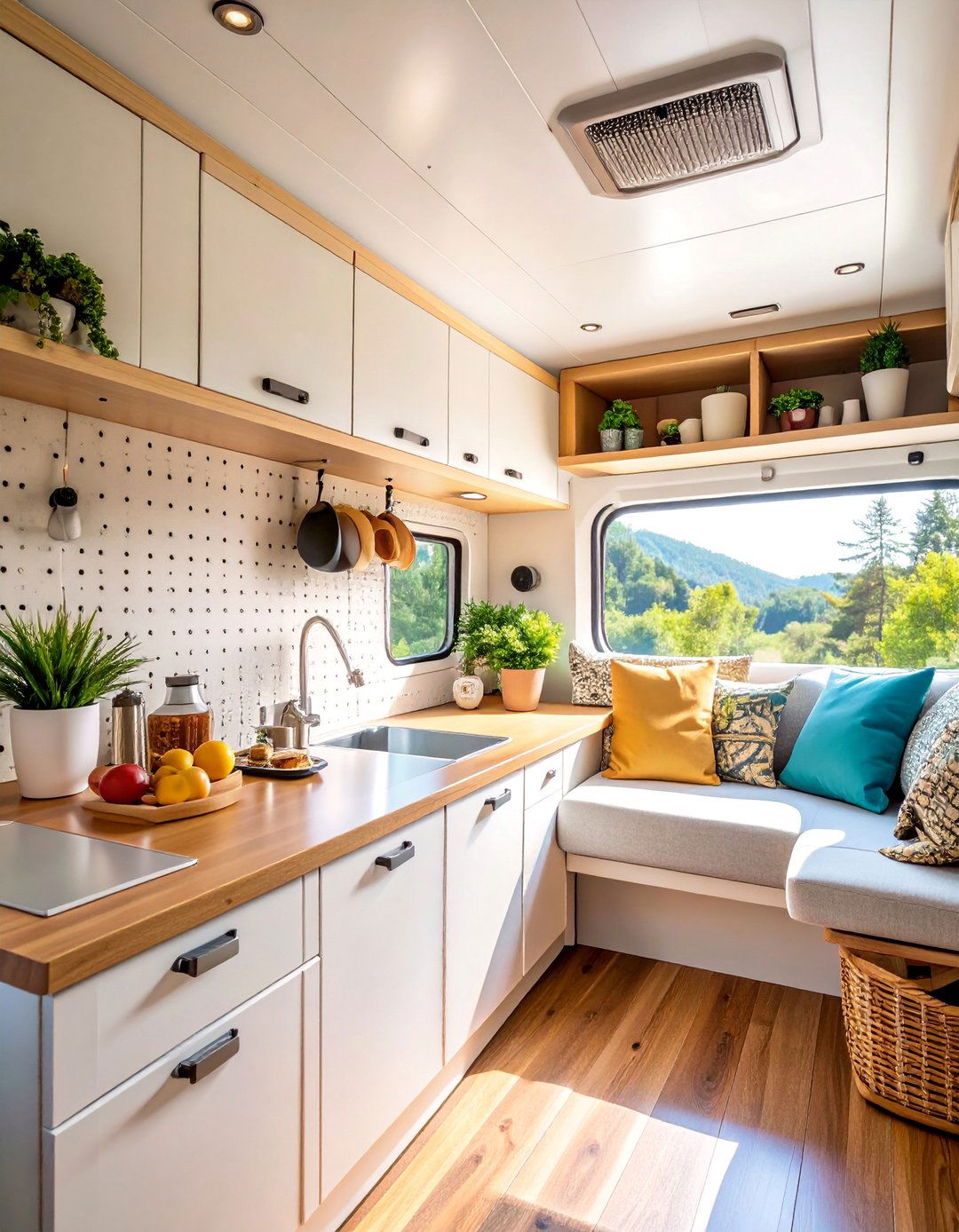 RV Compact Living Pegboard - 25 Pegboard Ideas