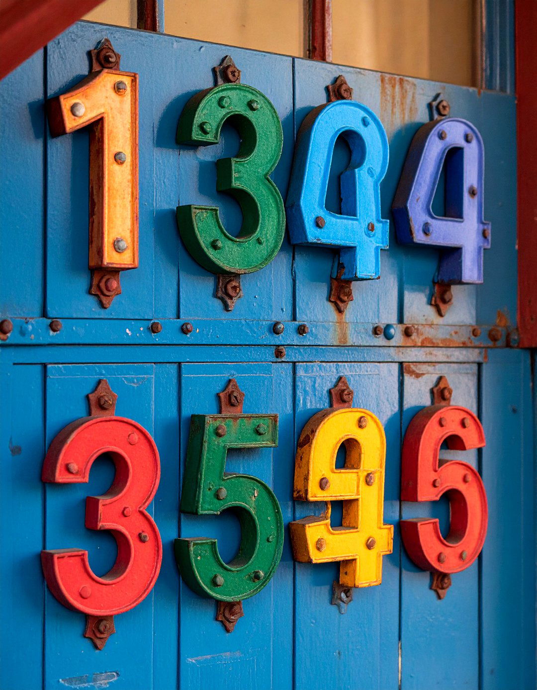Railroad Spike House Number Rustic Display - 25 House Number Ideas