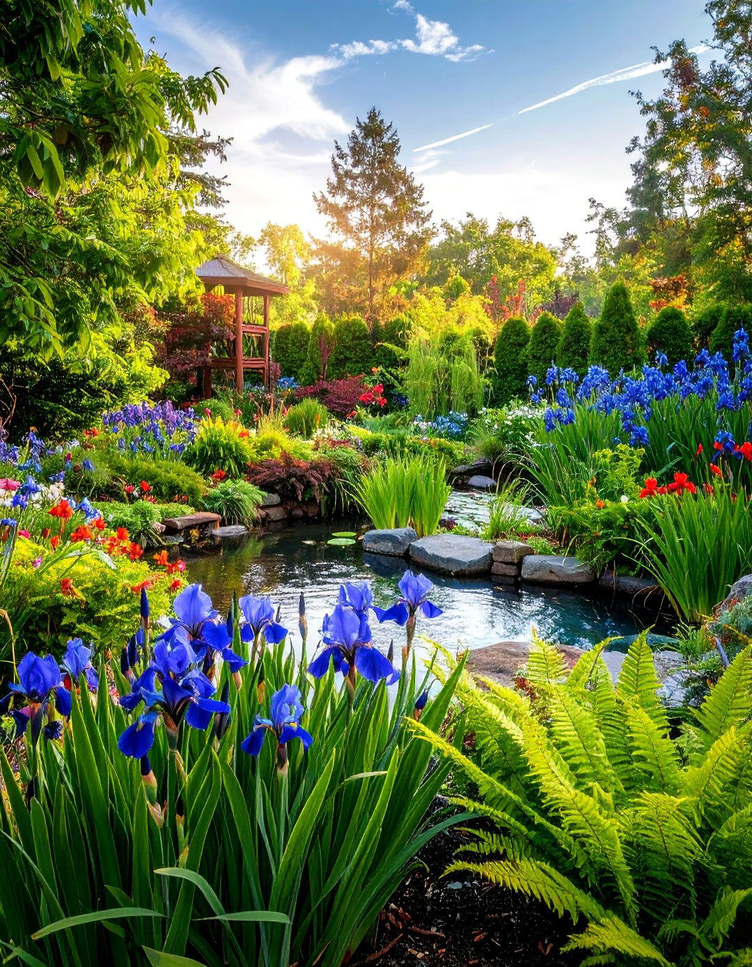 Rain Garden Landscape with Water Absorbing Native Plants - 25 South Florida Landscaping Ideas