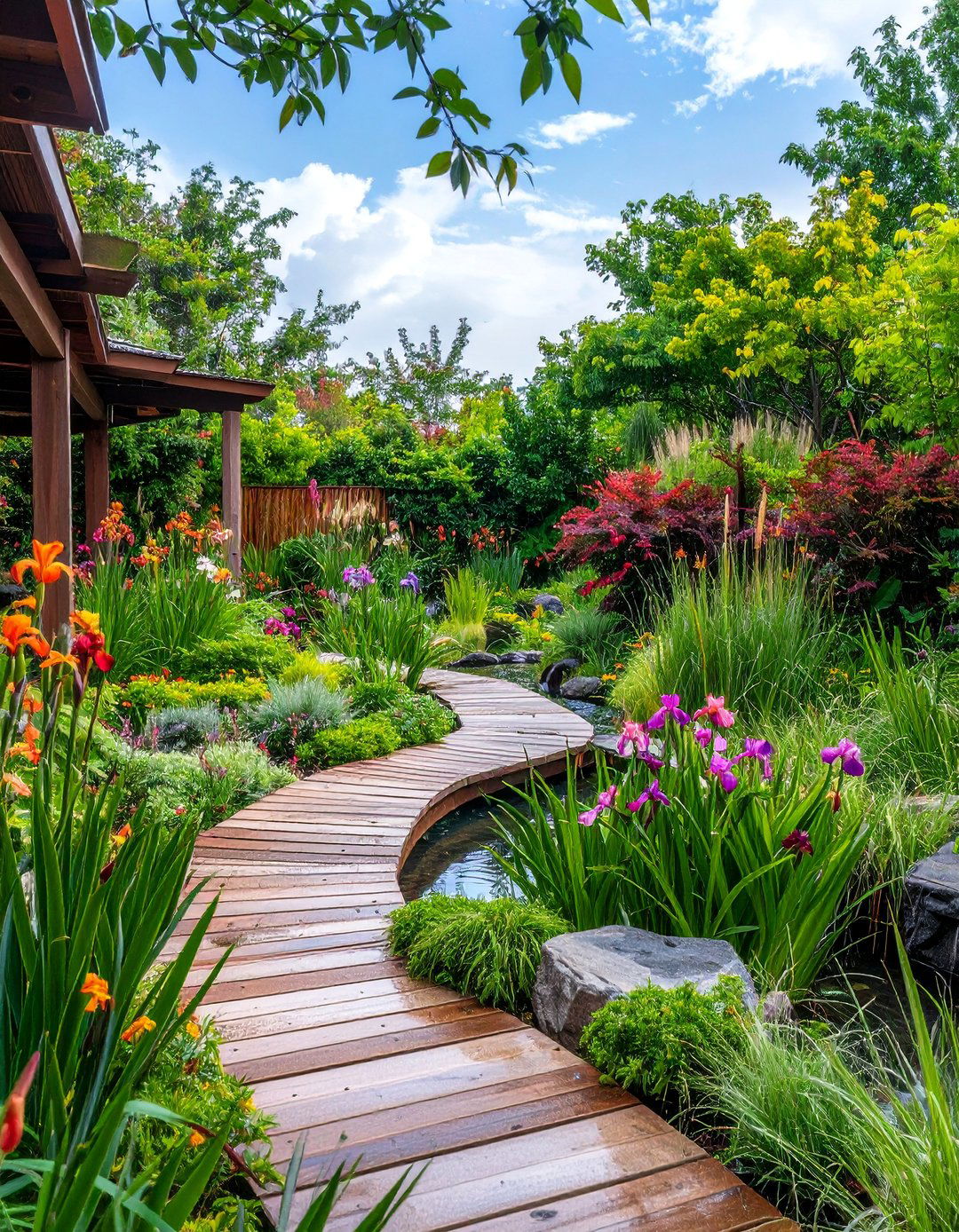Rain Garden Sensory Wetland - 25 Sensory Garden Ideas