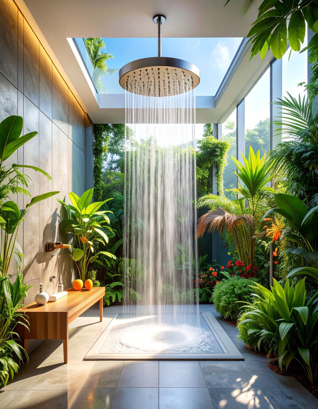 Rain Shower Experience Design - 25 Modern Bathroom Ideas