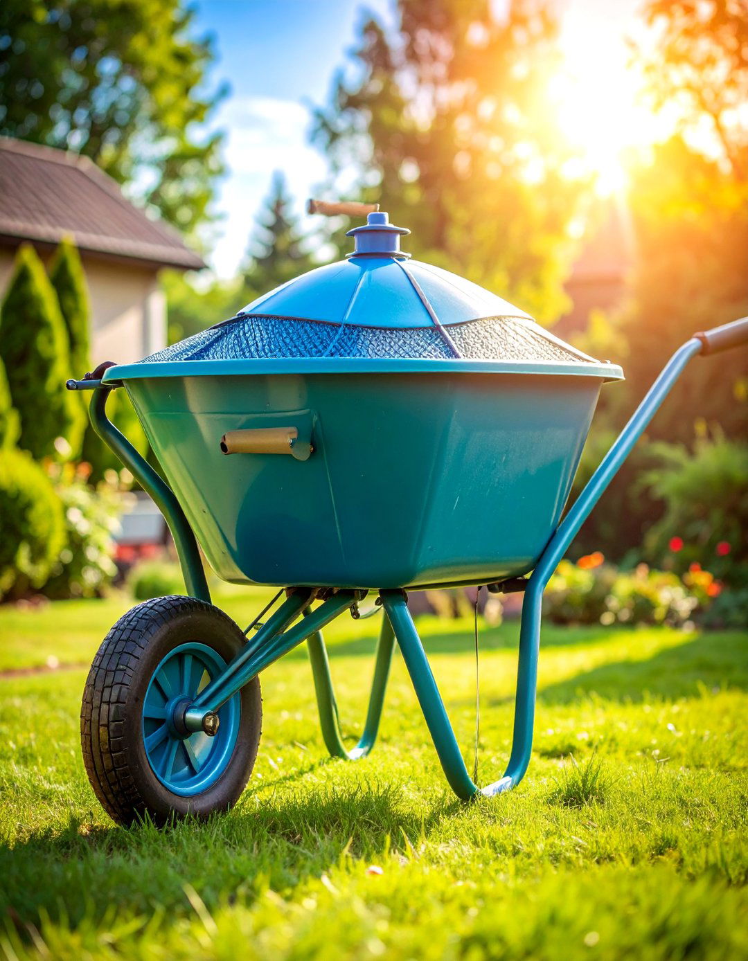 Rain Water Collection System - 25 Old Wheelbarrow Ideas