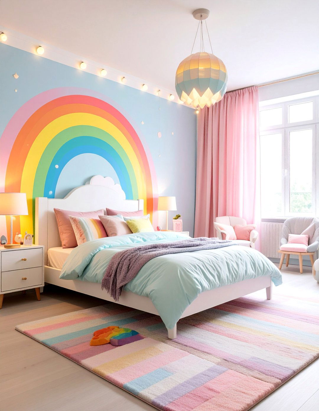 Rainbow Burst Unicorn Bedroom - 25 Unicorn Bedroom Ideas