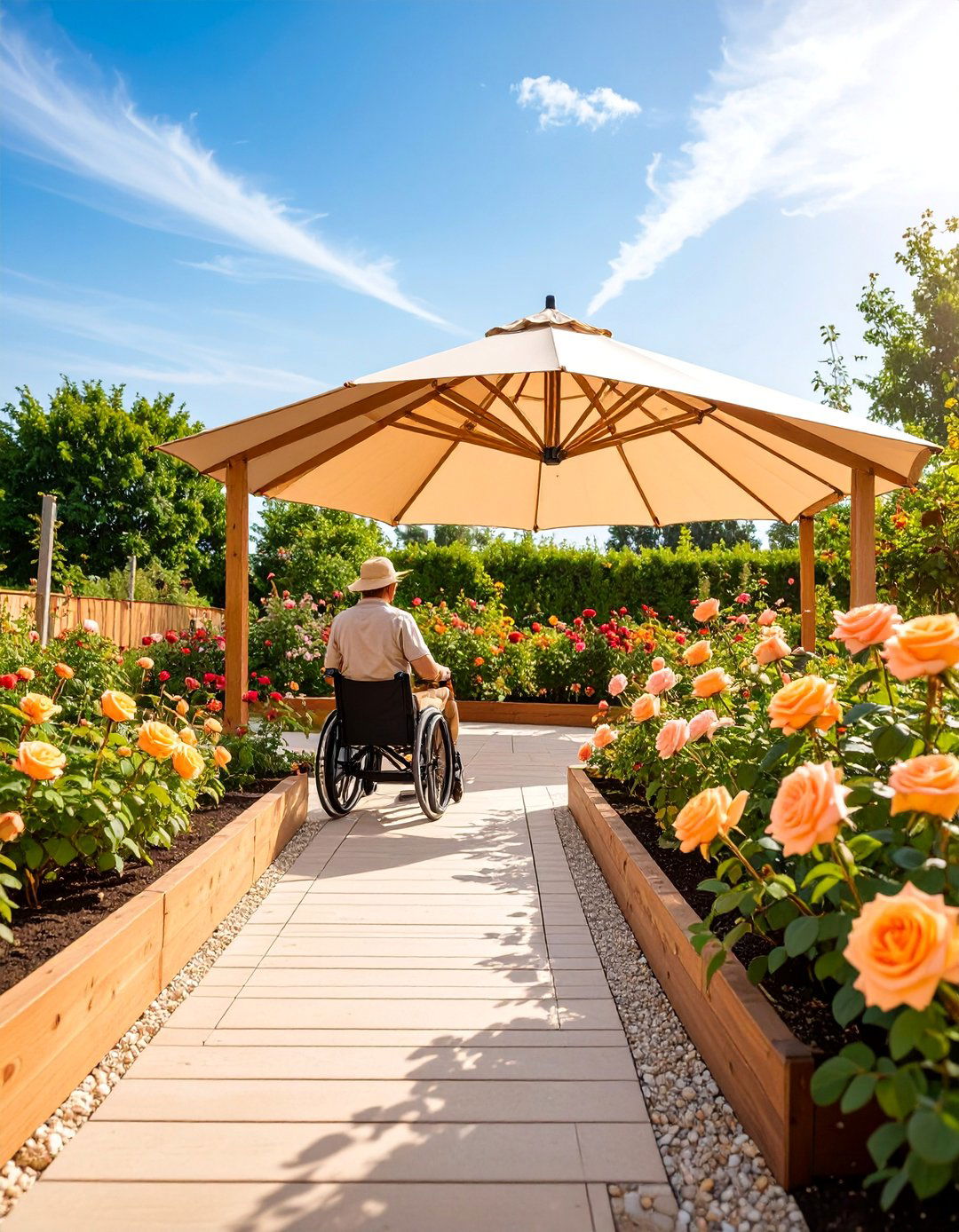 Raised Bed Accessible Rose Garden - 25 Rose Garden Ideas