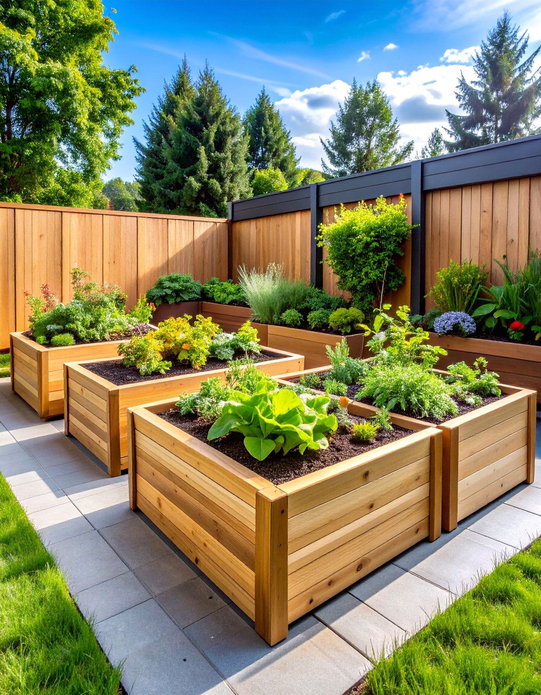 Raised Bed Container Systems - 25 Modern Garden Edging Ideas