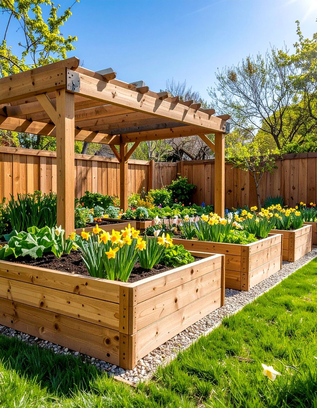 Raised Bed Edible and Daffodil Fusion - 25 Daffodil Garden Ideas