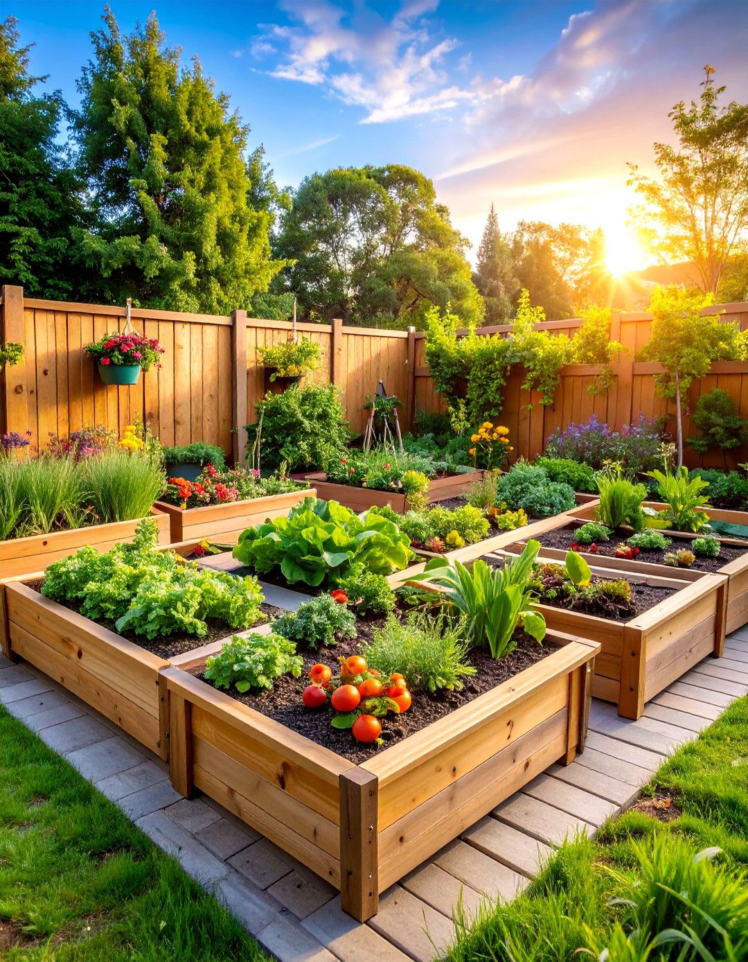 Raised Bed Square Foot Garden Layout - 25 Vegetable Garden Ideas
