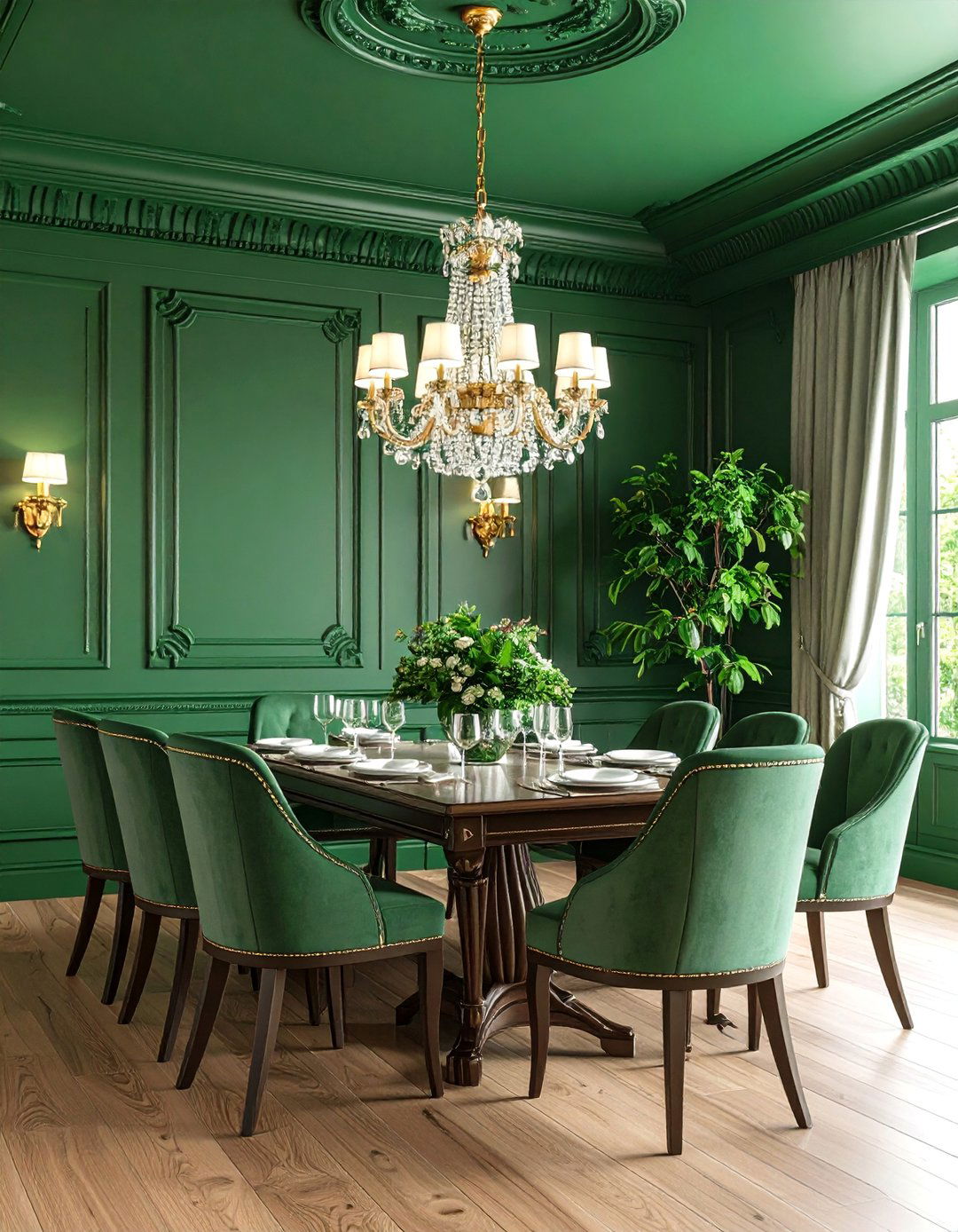 Raised Panel Wainscoting in Formal Dining Rooms - 25 Half Wall Paneling Ideas